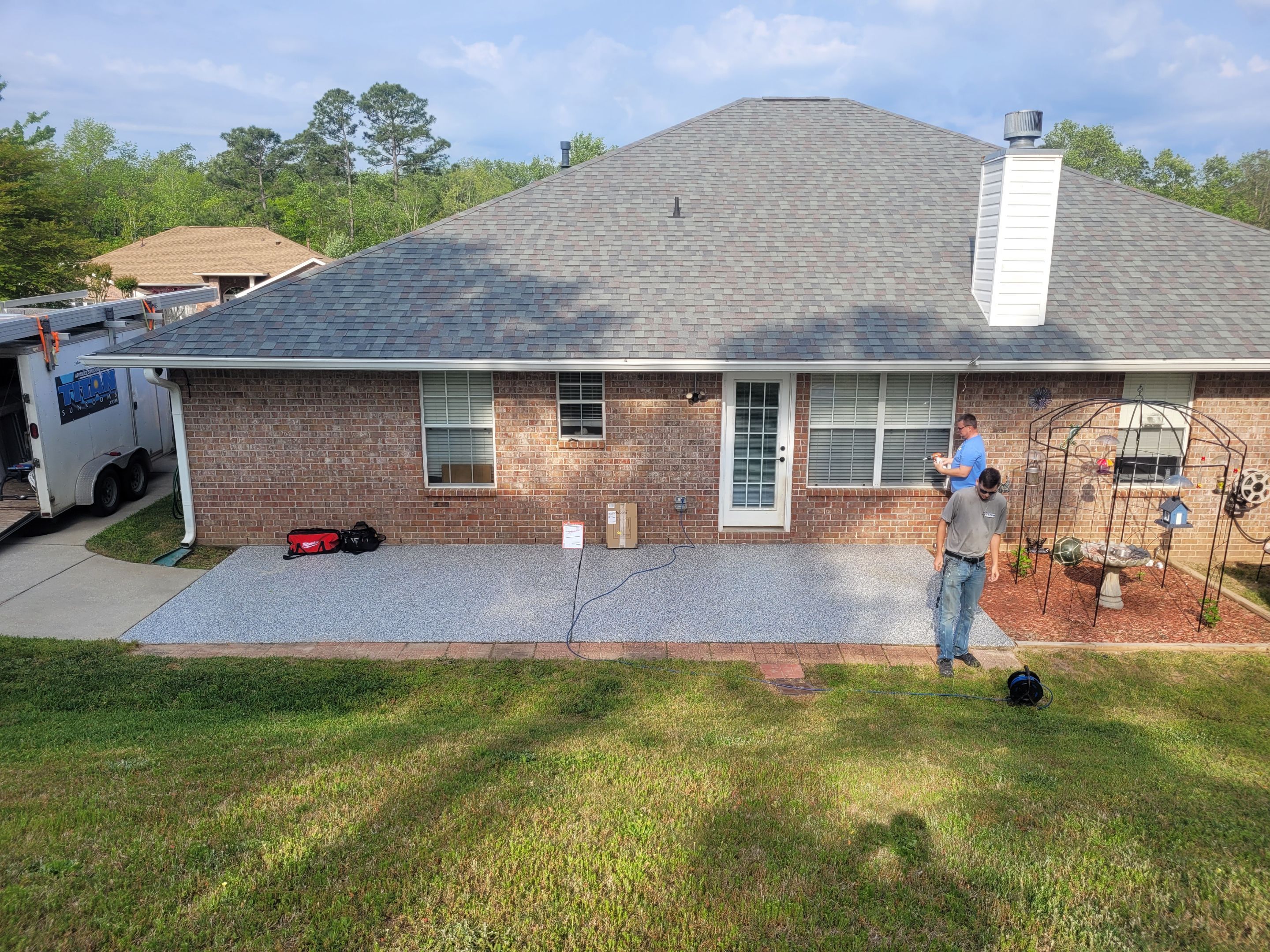 Screen Room + Patio Cover in Cantonment by Titan Sunrooms