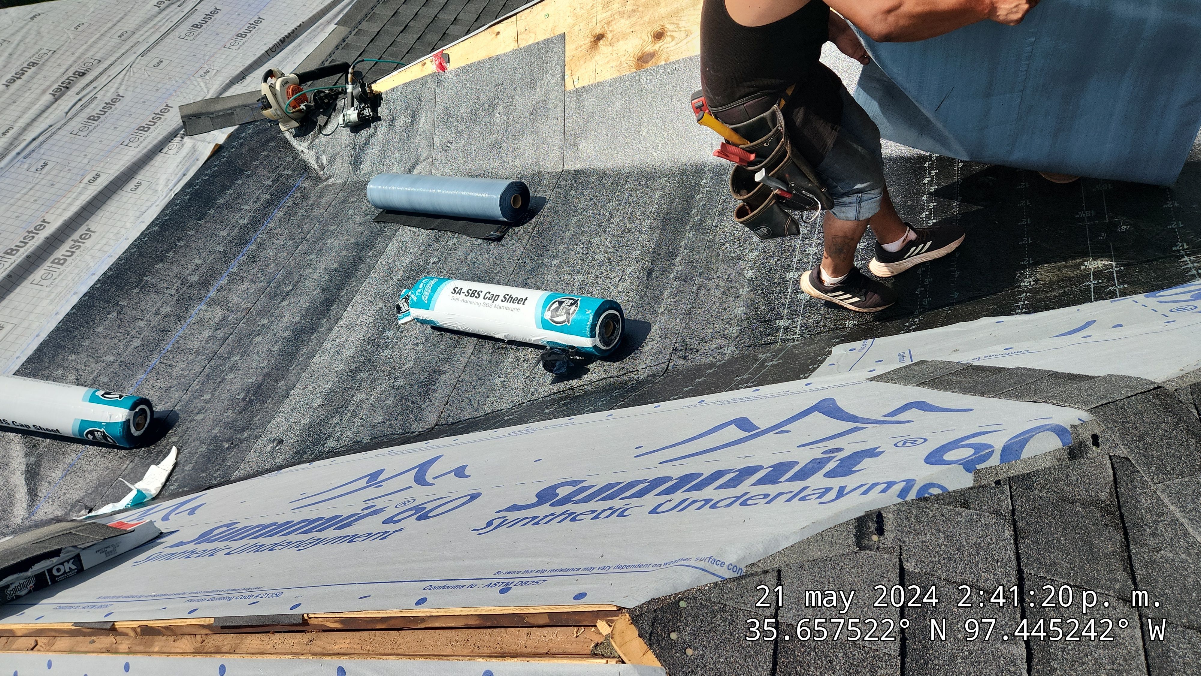 Residential Roofing Installation using Atlas by Castillo Roofing