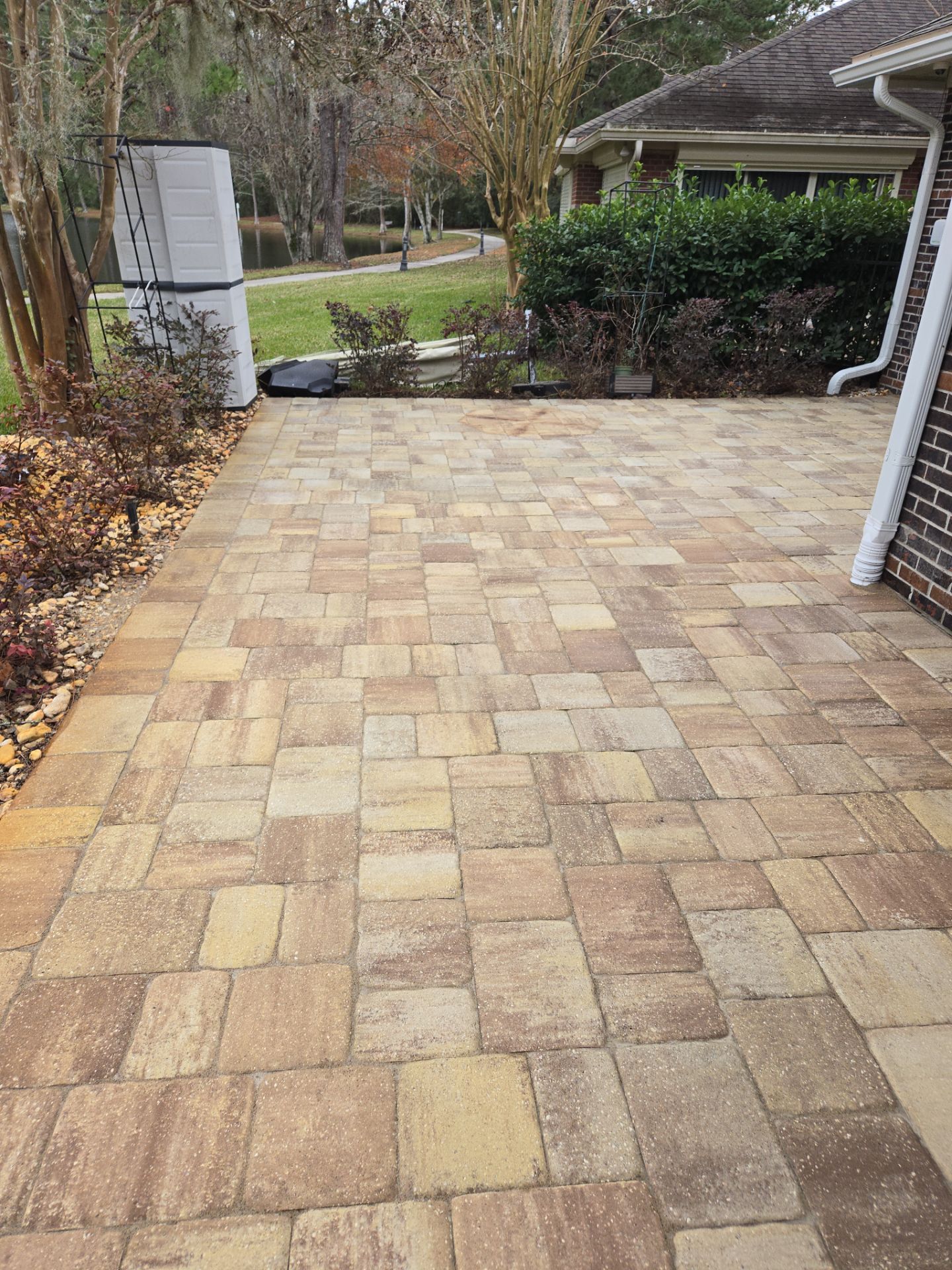 paver patio using Concrete Sealant by DuraSeal