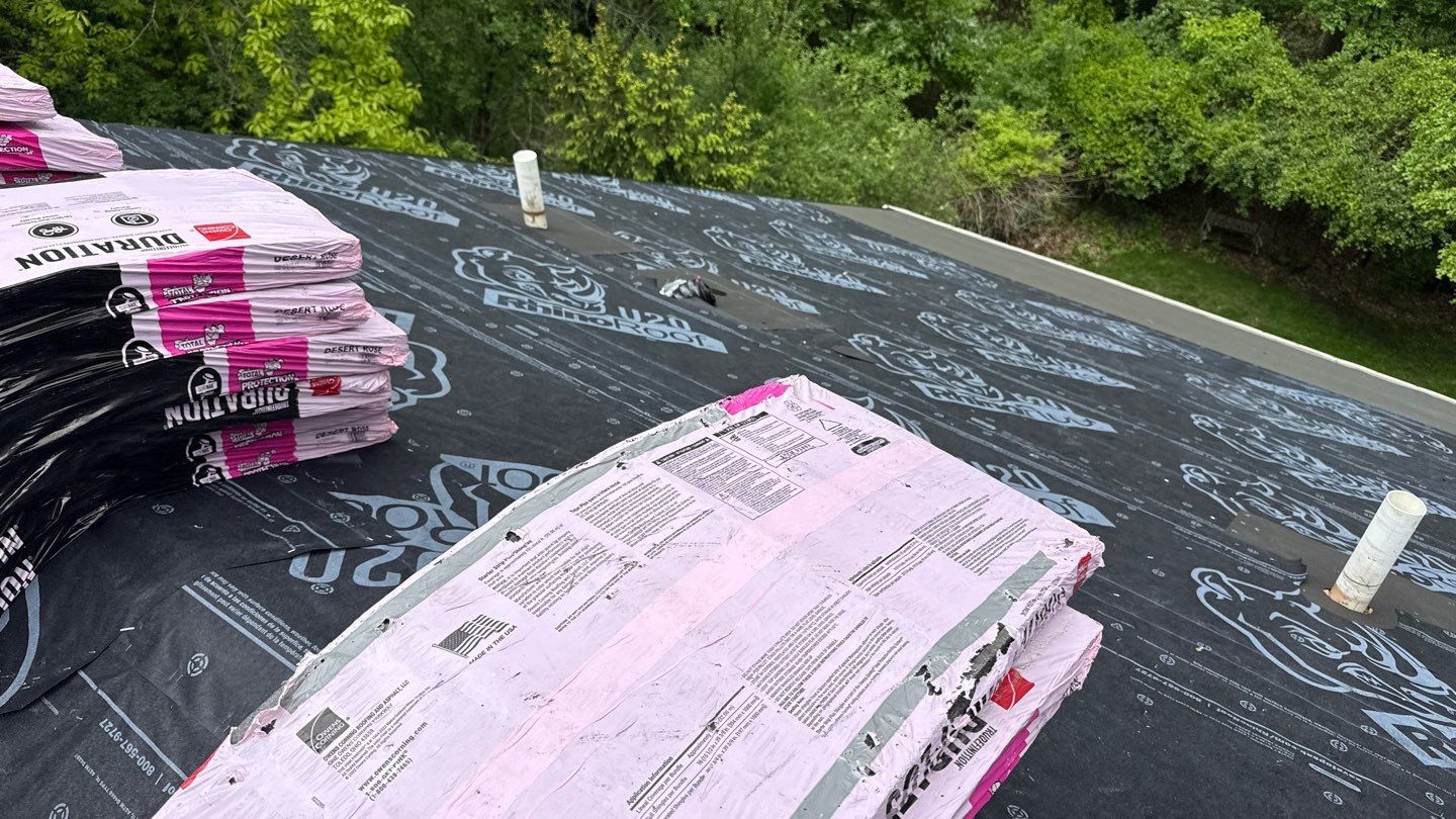 Roof Replacement using Owens Corning Desert Rose by 180 Contractors