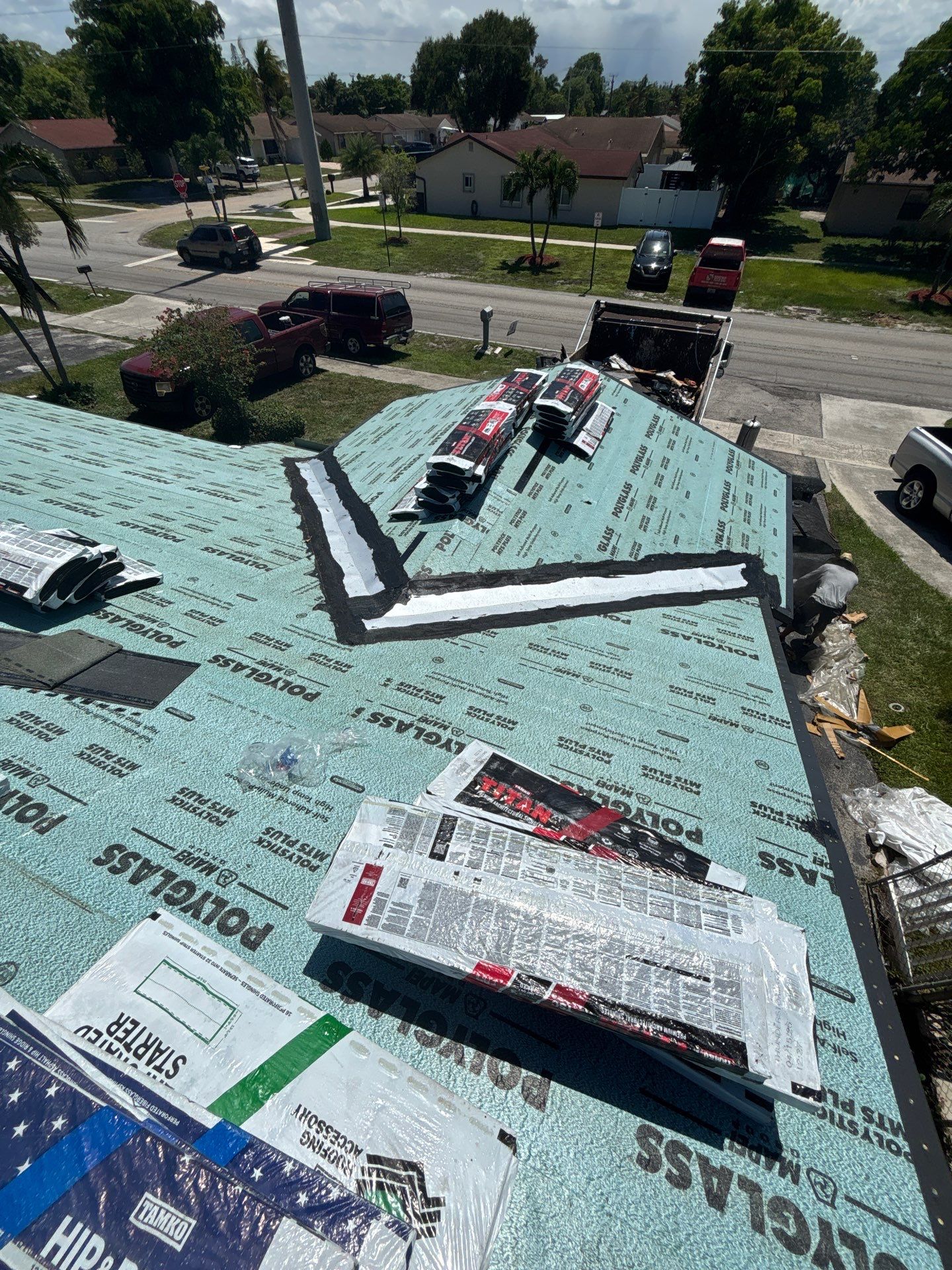 Full Architectural Shingle and Flat Roof Replacement in Pompano Beach by Art's Roofing & Construction