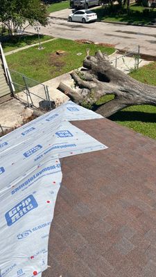 Residential Roofing Repair using Owen's Corning Duration (Lifetime) Shingles