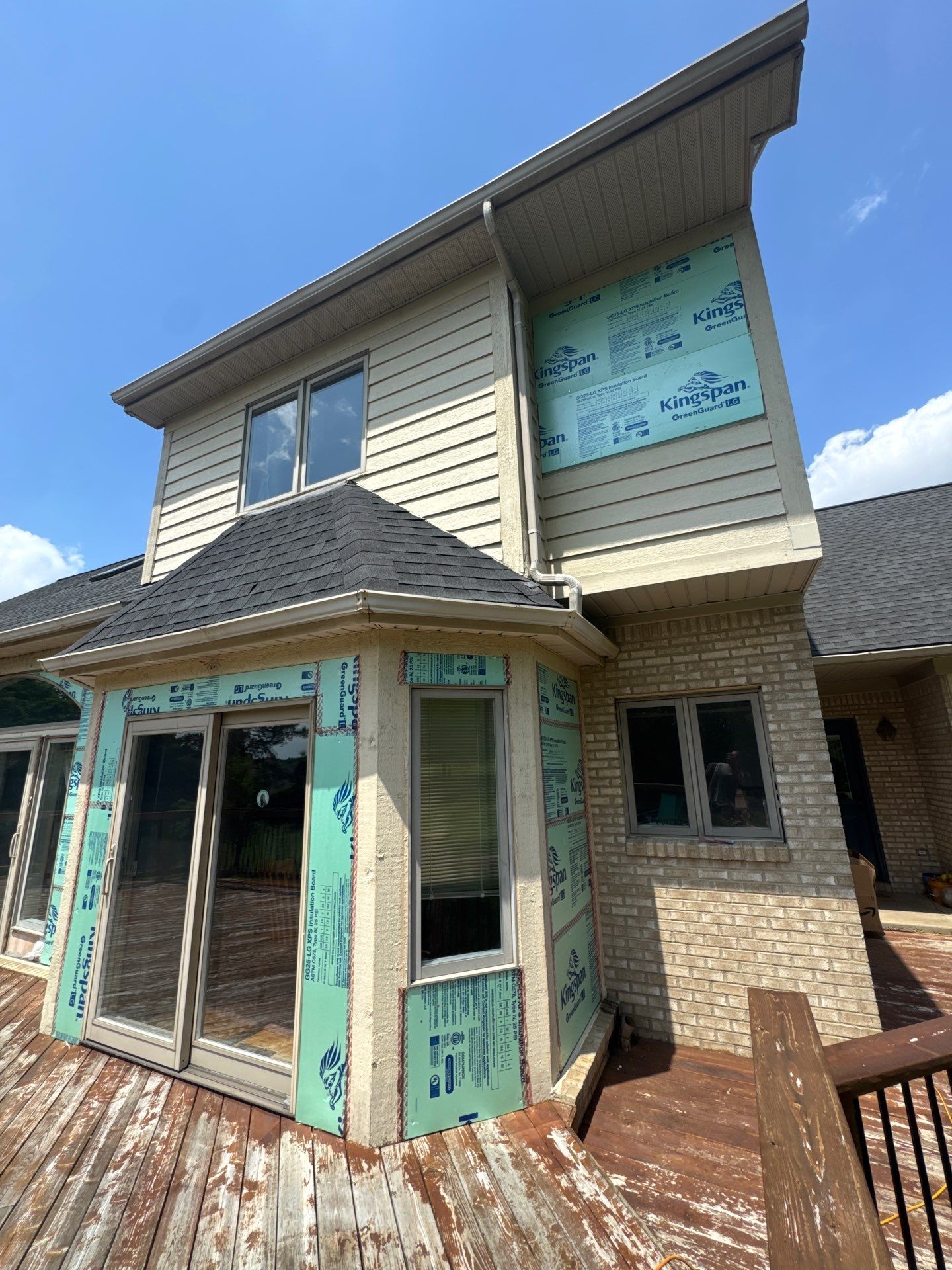 Siding Replacement using Alside Mountain Fern by 180 Contractors