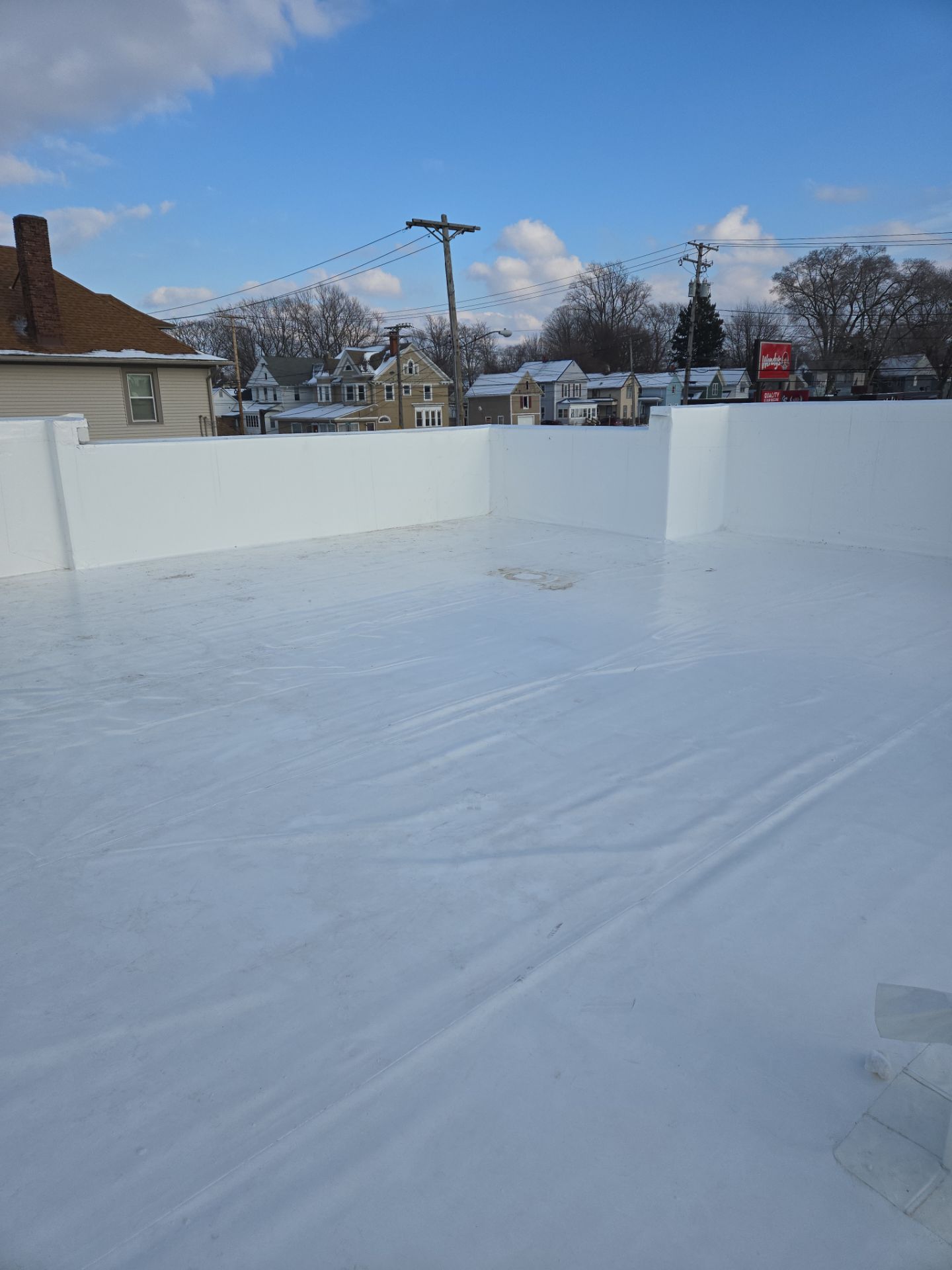 Arby's New Ashtabula, OH Location - Commercial Roof Installation by 3 Daughters Construction 