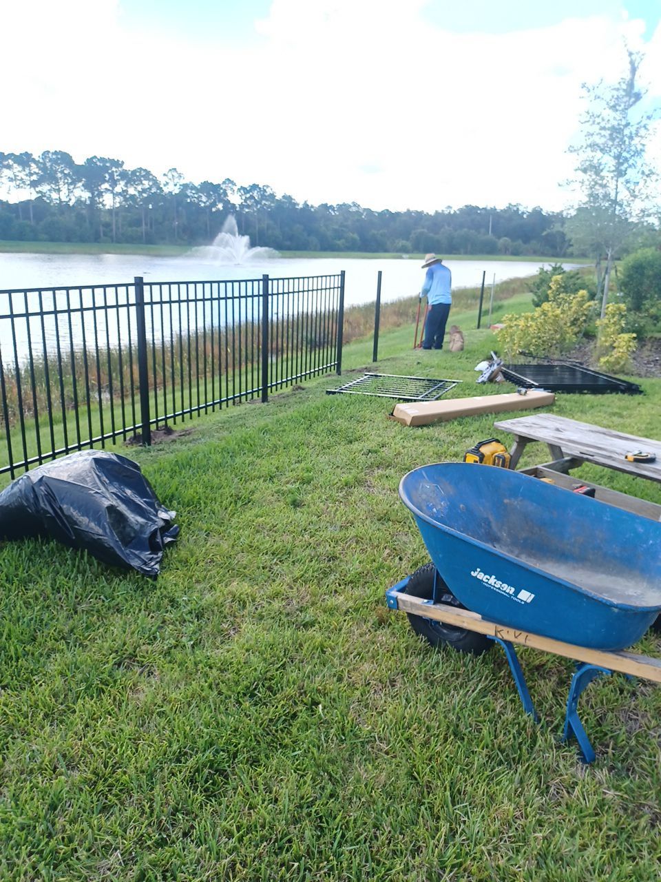 Sarasota, FL 4ft. Tall 3-Rail Black Aluminum Fence by Asap fence and gates, LLC