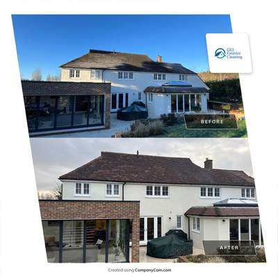 Roof Clean  - Moss Removal - Gutter Clean using Honda 15lpm Low Pressure Washing Machine