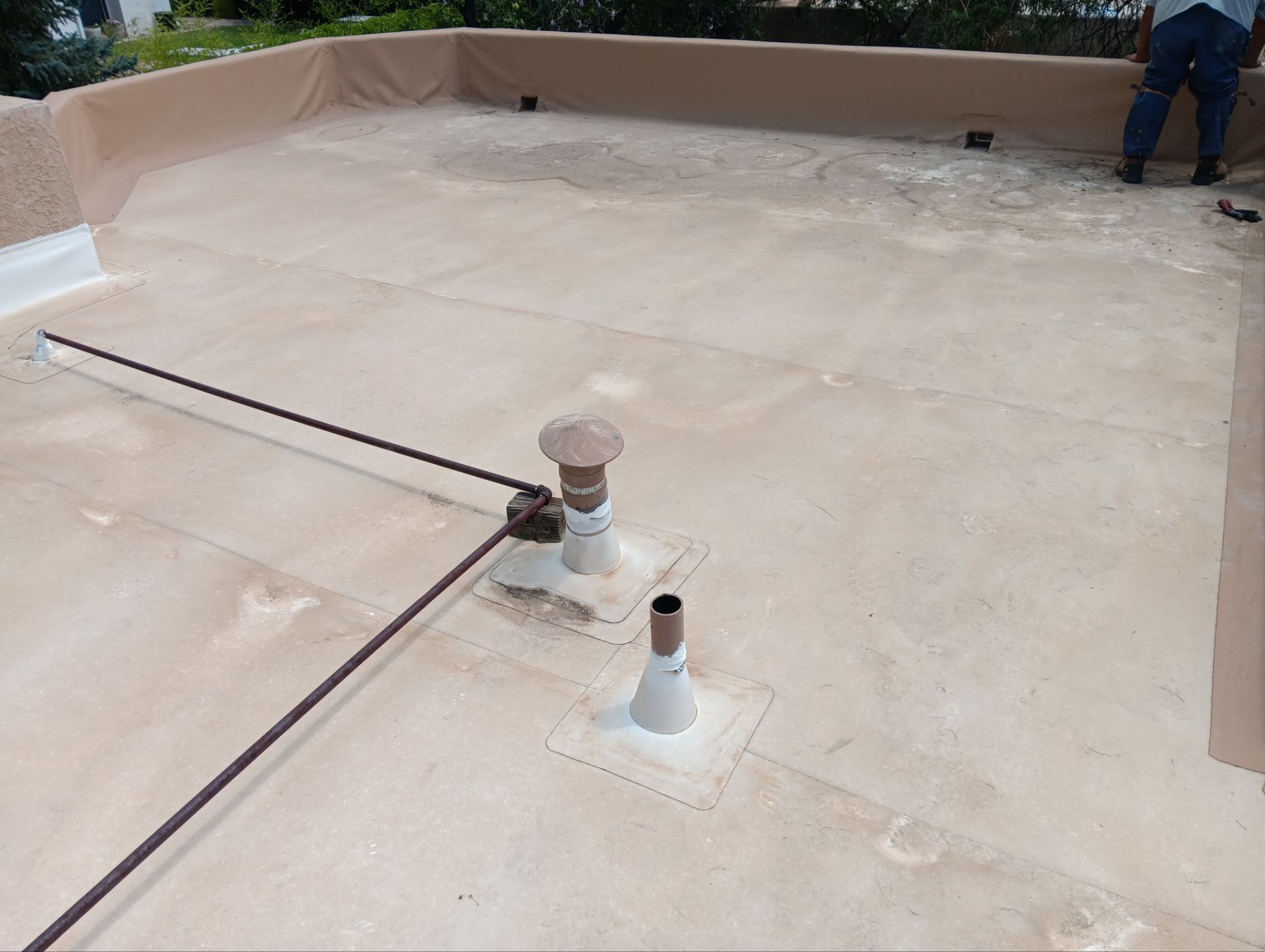 Tile and TPO Roof Maintenance and Gutter Cleaning in Sandia Heights by Doyle Roof Masters Inc