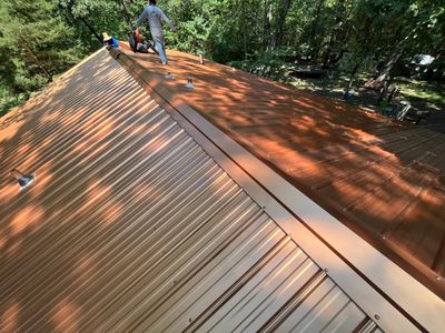 Residential Metal Roof Replacement using Reed's Metals: 29 GA. Colored Residential Panel
