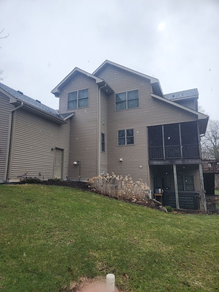 Downspout only in Big Lake by Next Level Seamless Gutters / Exteriors Inc.