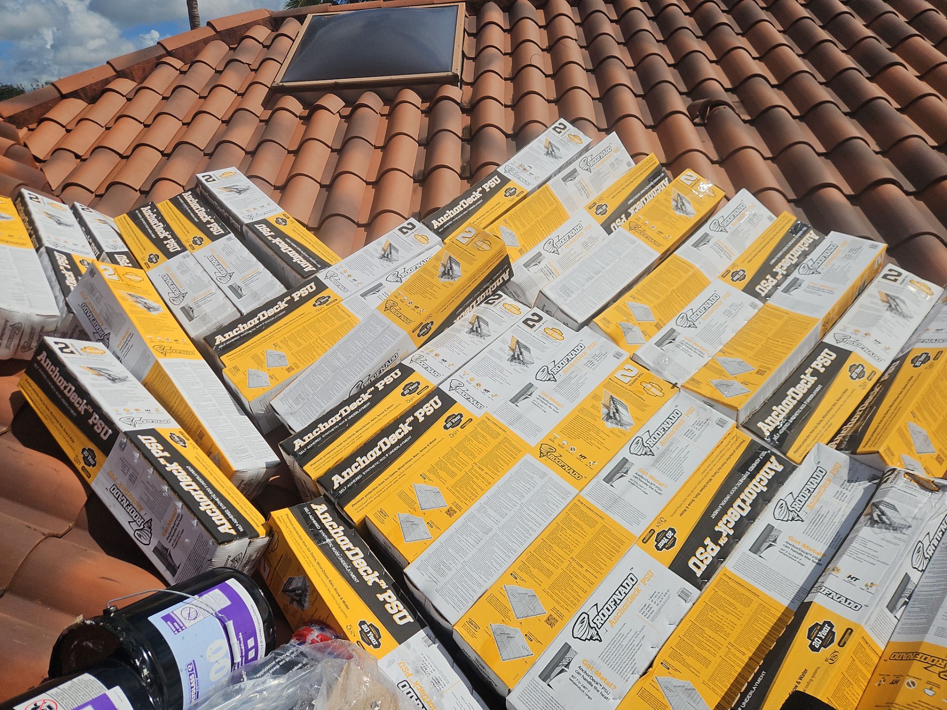 Residential Roofing Installation using 1" Nail strip metal roof by BLUES BROTHERS ROOFING