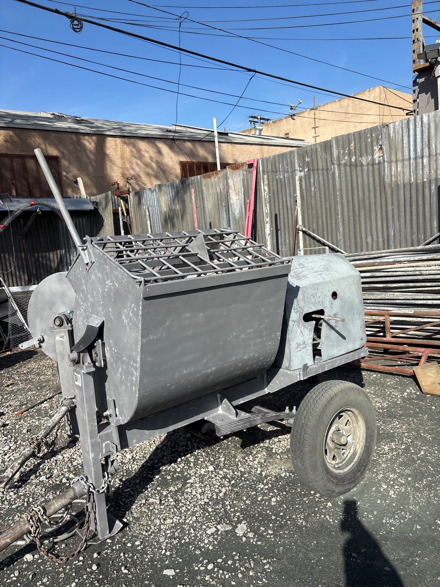 Sandblasting Paint Off Steel Machines In Portland, CA by La Power Washing Inc