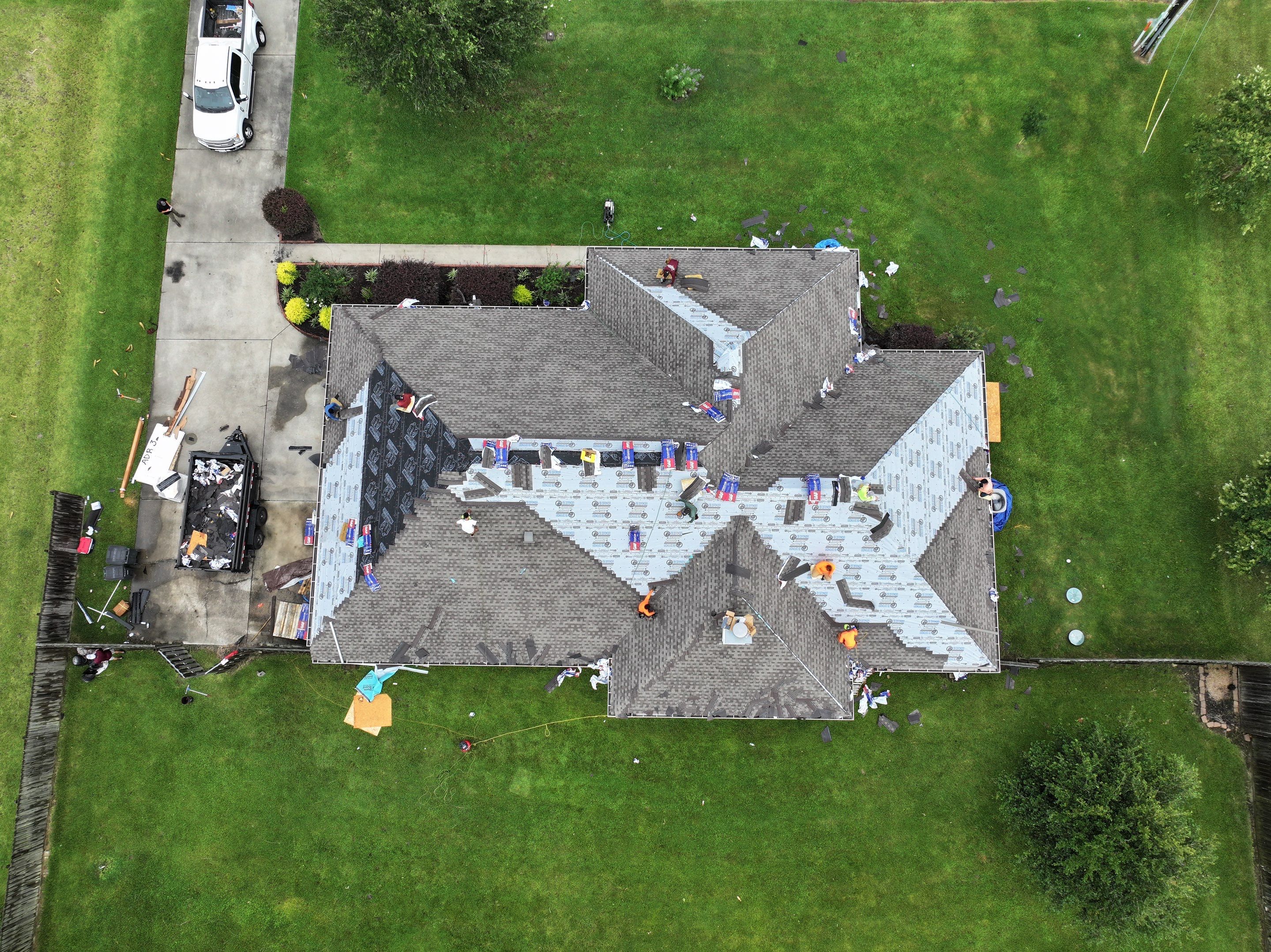 Residential Roof Replacement using GAF HDZ - Weathered Wood by Elite Roofing LLC