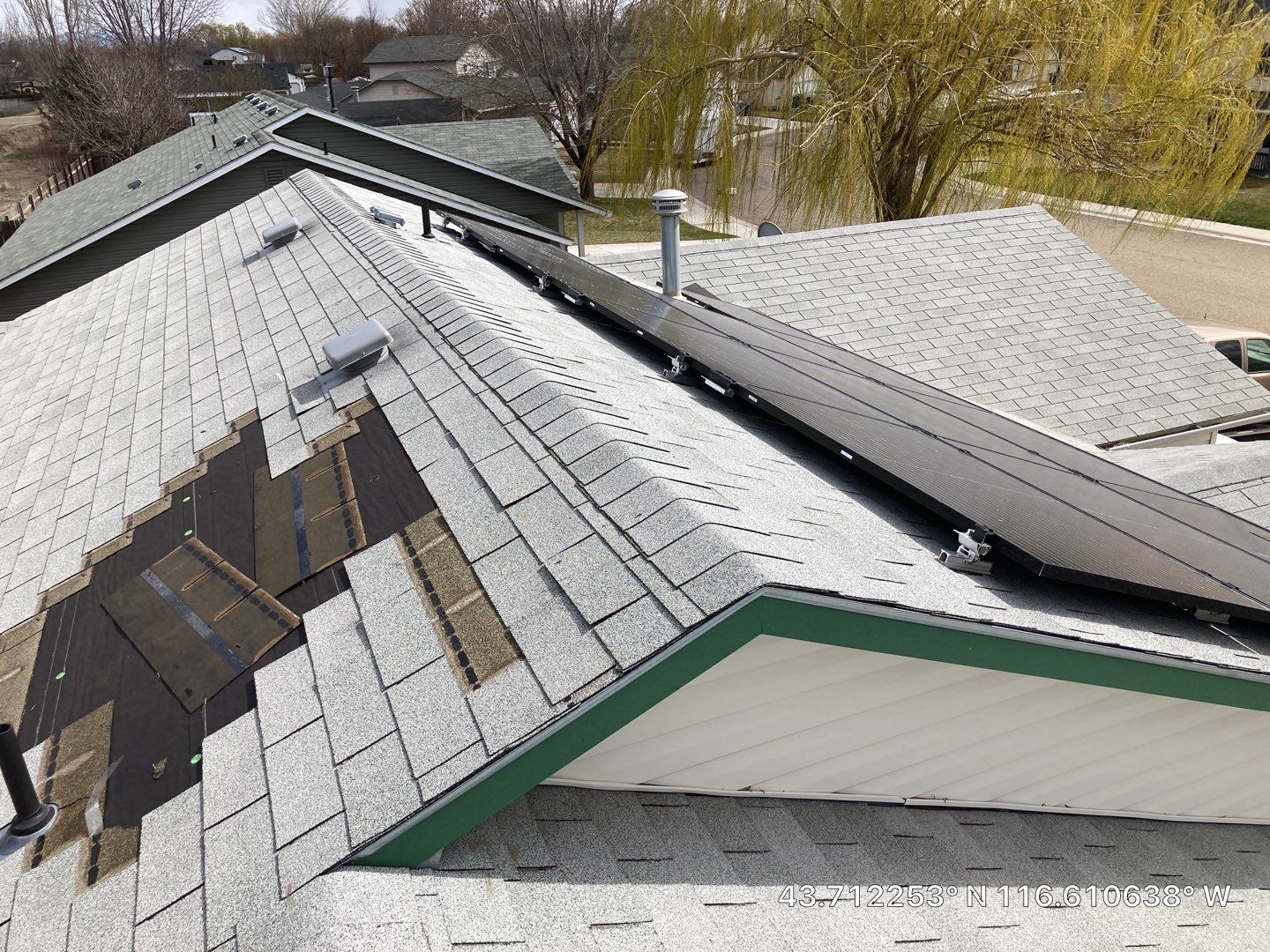 Middleton Single Level Residential Roofing Installation using Owens Corning by ID Roofing LLC