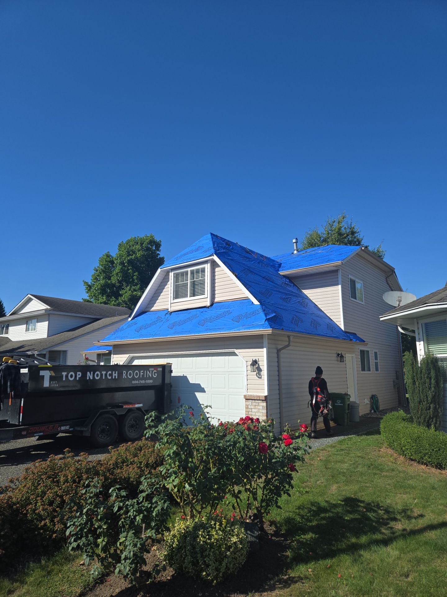 Residential Reroof Shingle - Weatherwood by Top Notch Roofing Inc