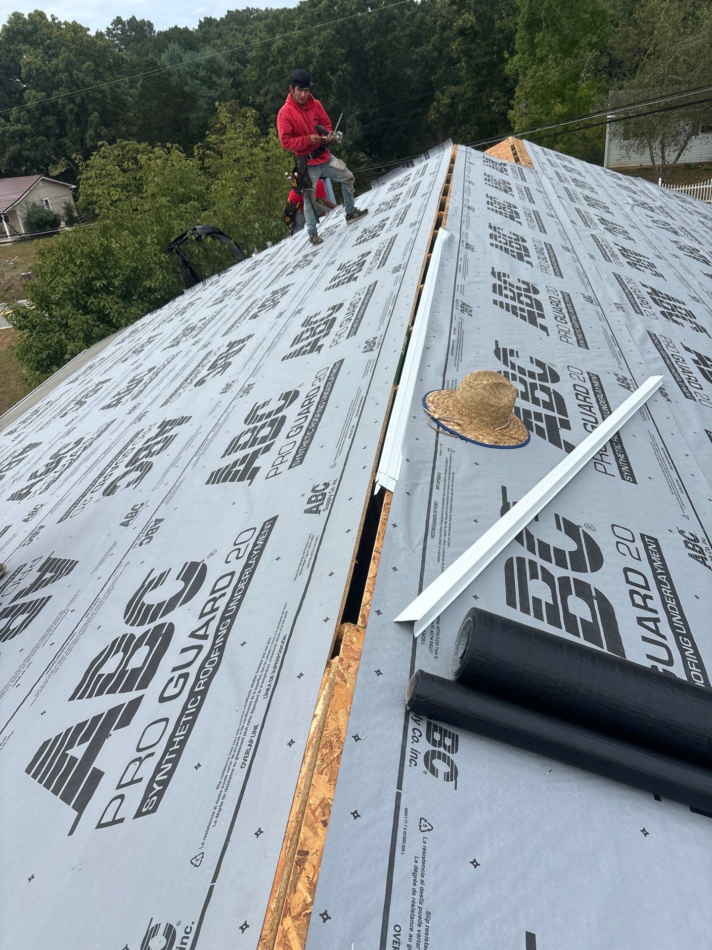 Residential Roofing Installation using GAF Timberline HDZ by Rainstoppers Roofing