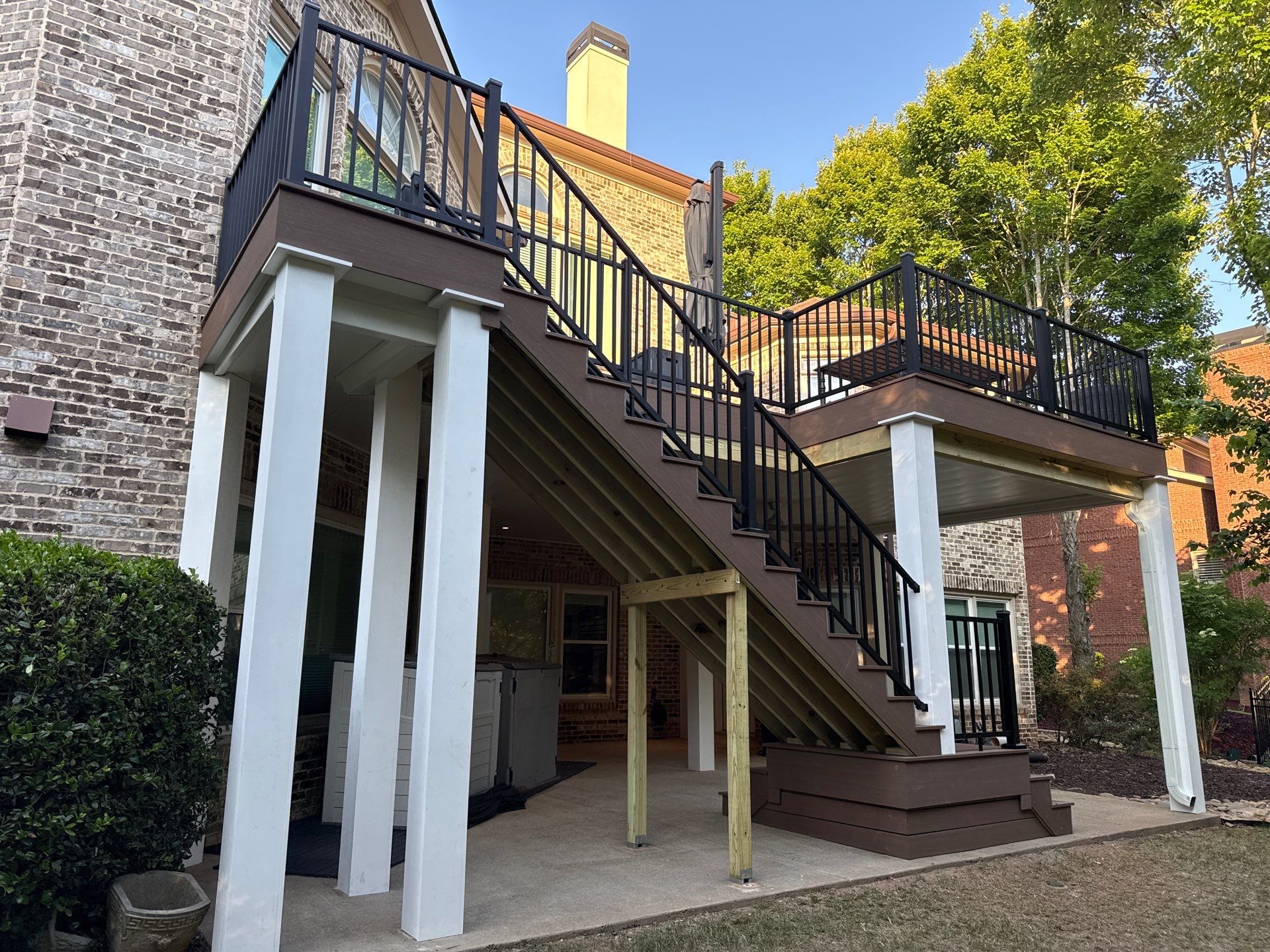 Lawrenceville, GA Deckorators Deck Resurface, Under-Deck, and Trex Deck Lighting Installation by Nelson Exteriors 