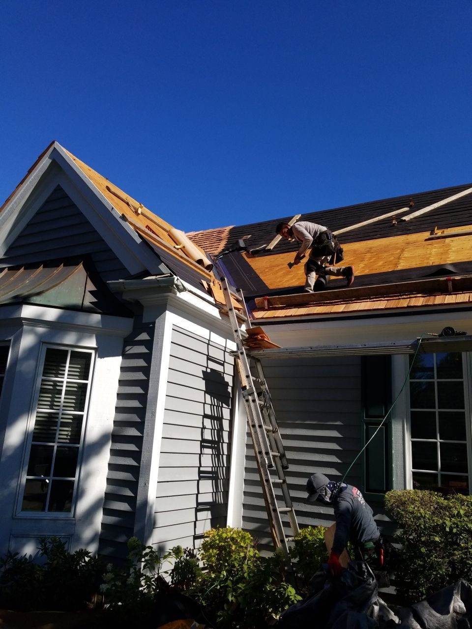 Cedar Roof Installation in Lake Forest by Custom Installations, Inc.
