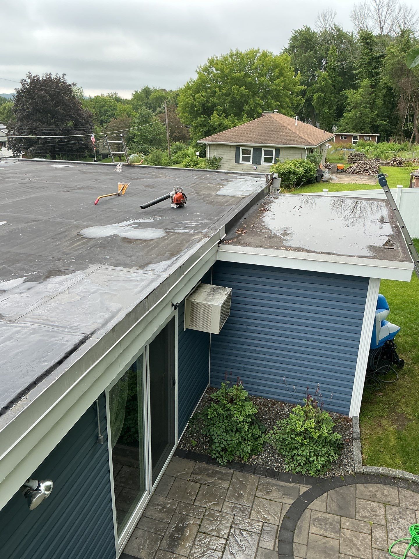 EPDM Flat Roof Installation + Seamless Gutter Upgrade by Mighty Dog Roofing of Greater Middlesex County