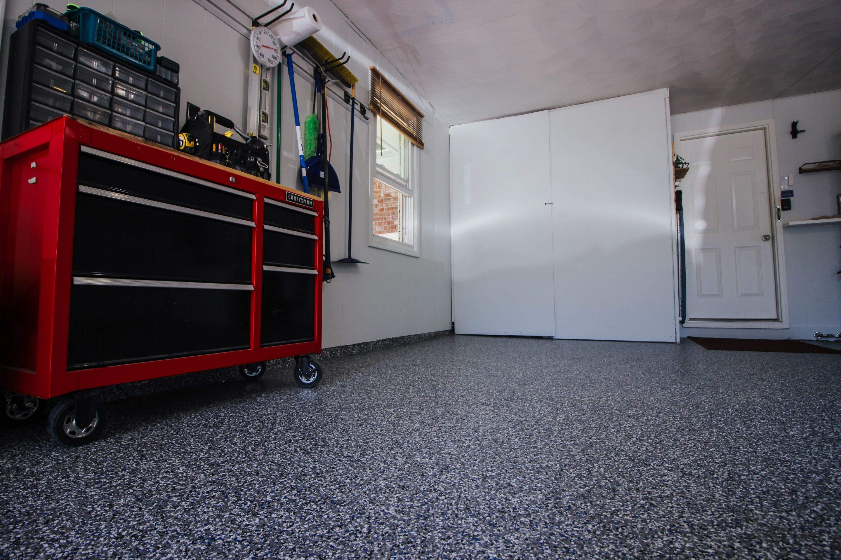 Garage Floor using Galaxy Blue by Your1DayFloor.com