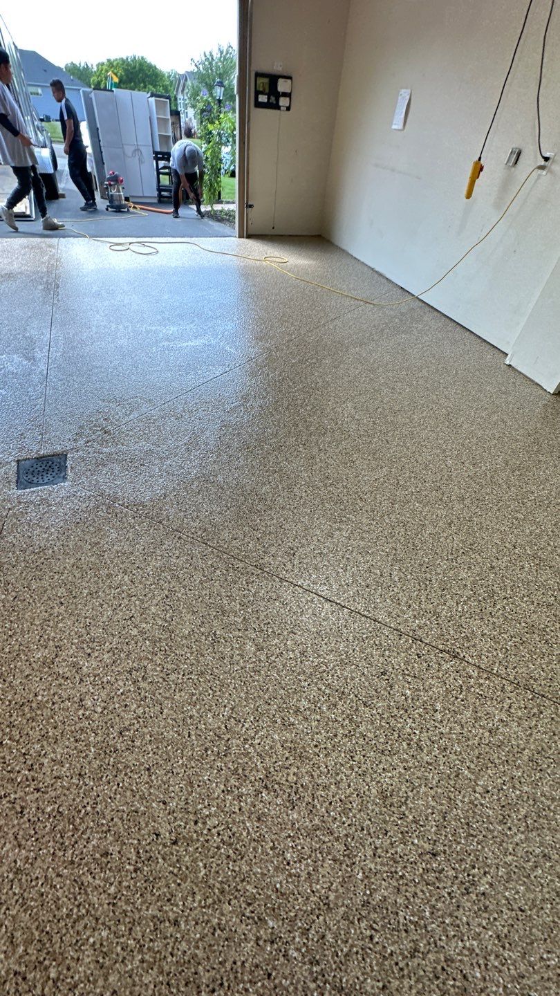 Porch + Walkway + Garage Project in Renfrew by Floors in a Day, Inc