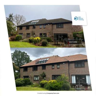 Roof Clean and Biocide Treatment using Honda 15lpm Low Pressure Washing Machine