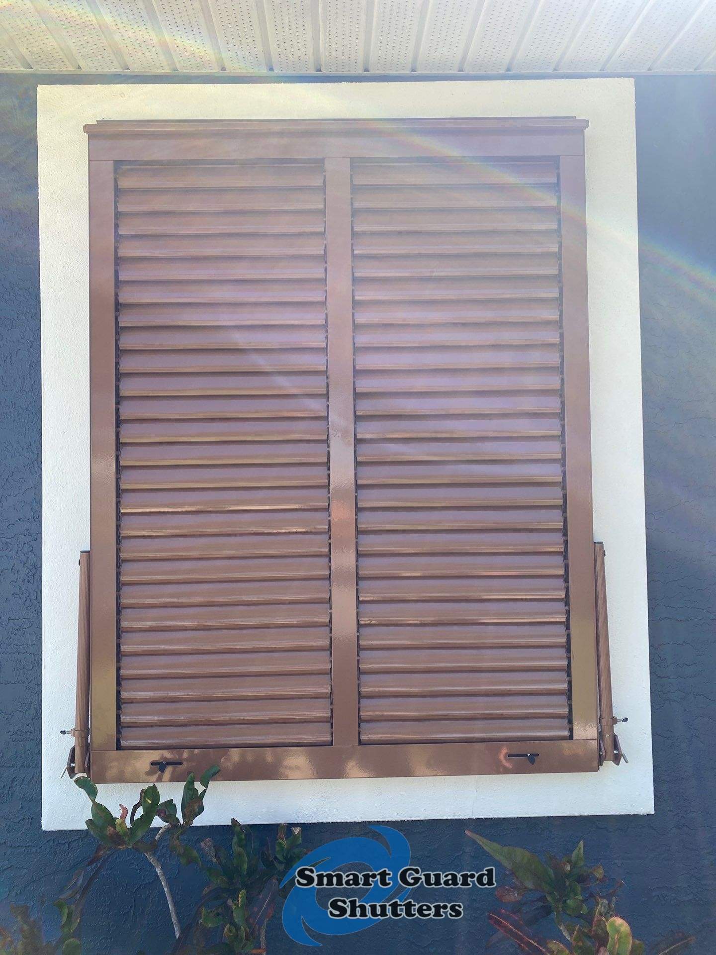Impact Bahamas in Beige Brown by Smart Guard Shutters