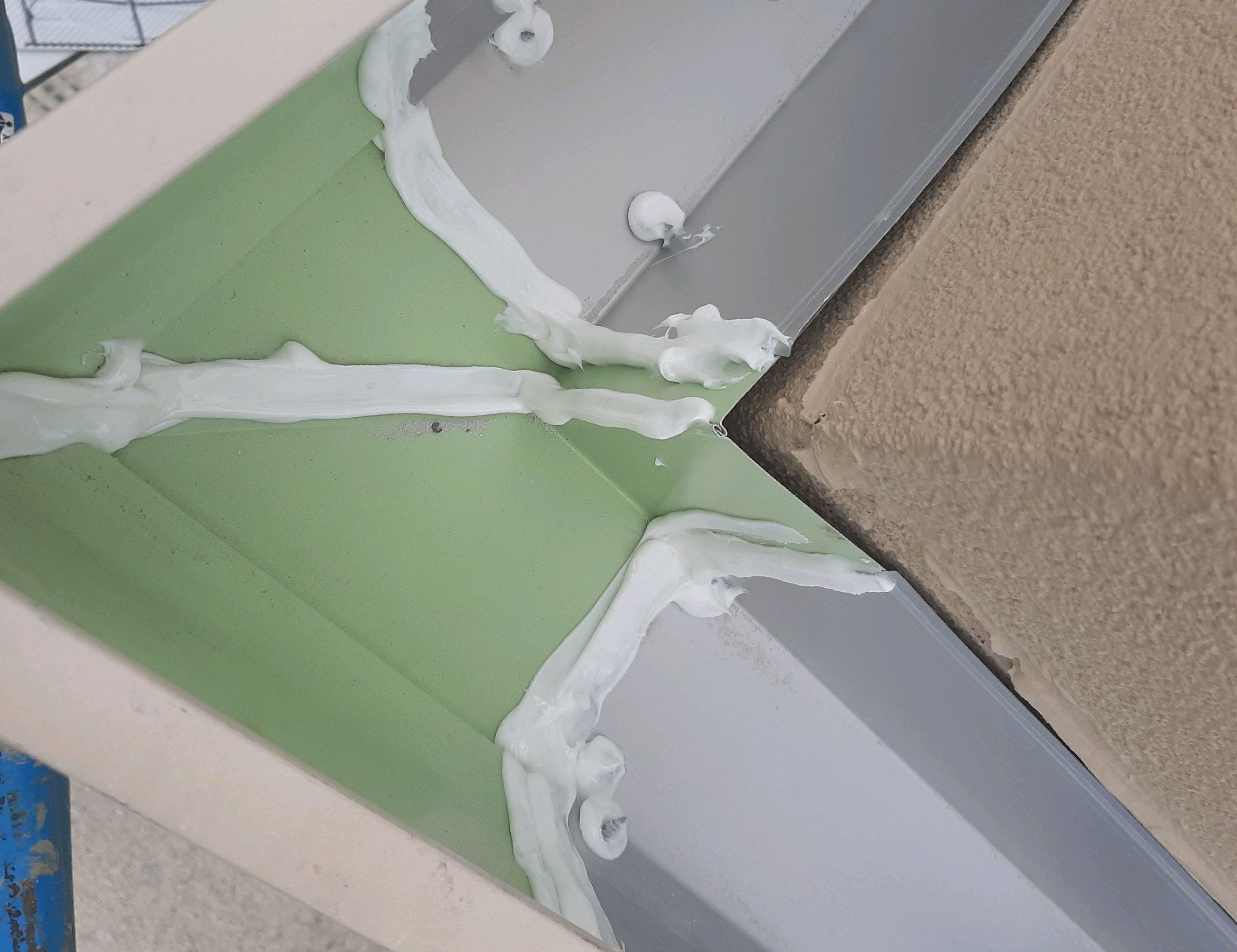 Gutter Installation using Wicker Color K-Style Gutters by Gutter Professors