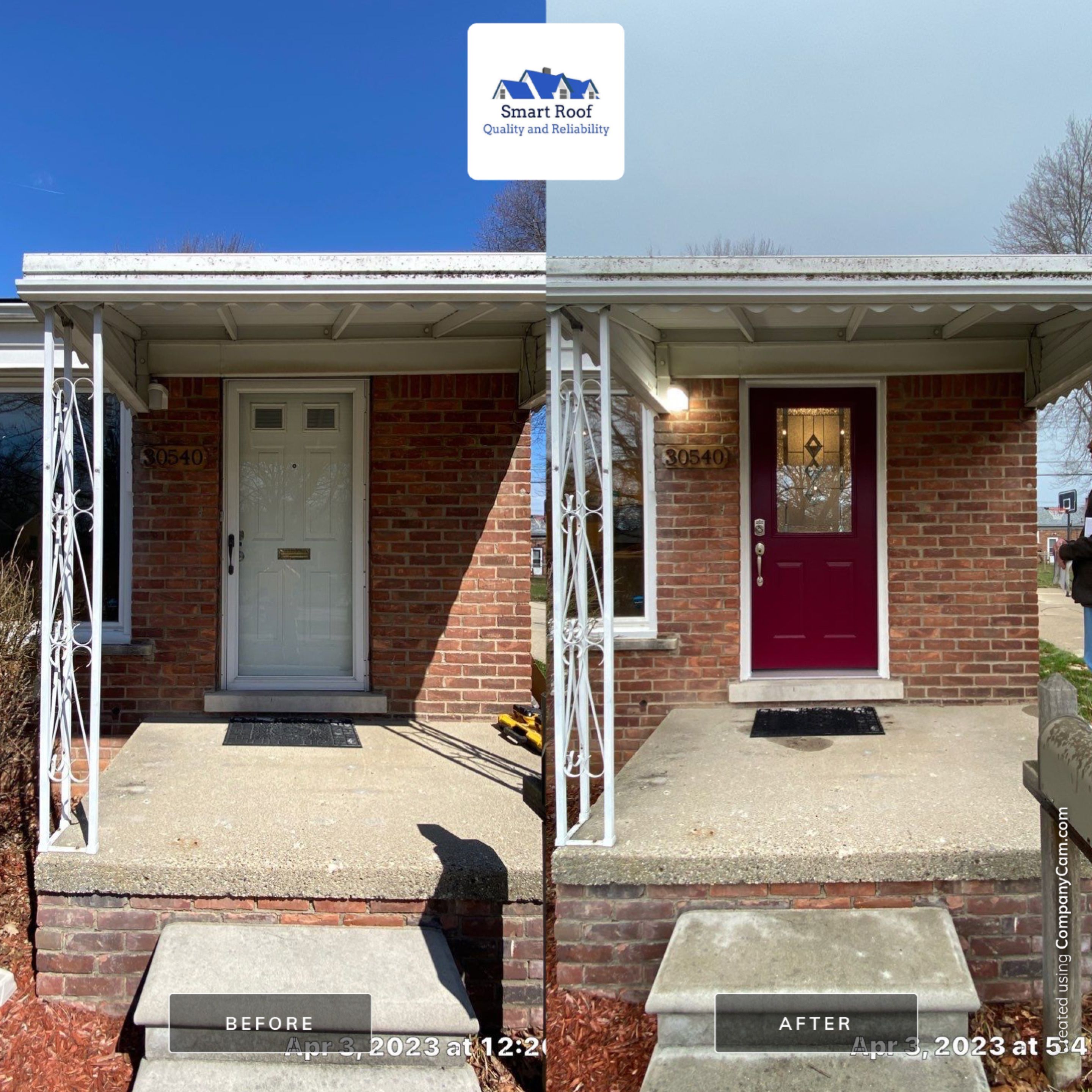 Entry Door using Replace Exterior Door by Smart Roof