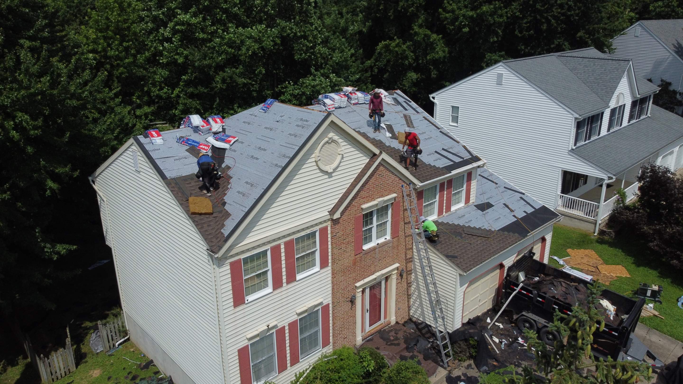 Residential Roofing Installation using GAF Timberline HDZ by Matter Roofing & Construction