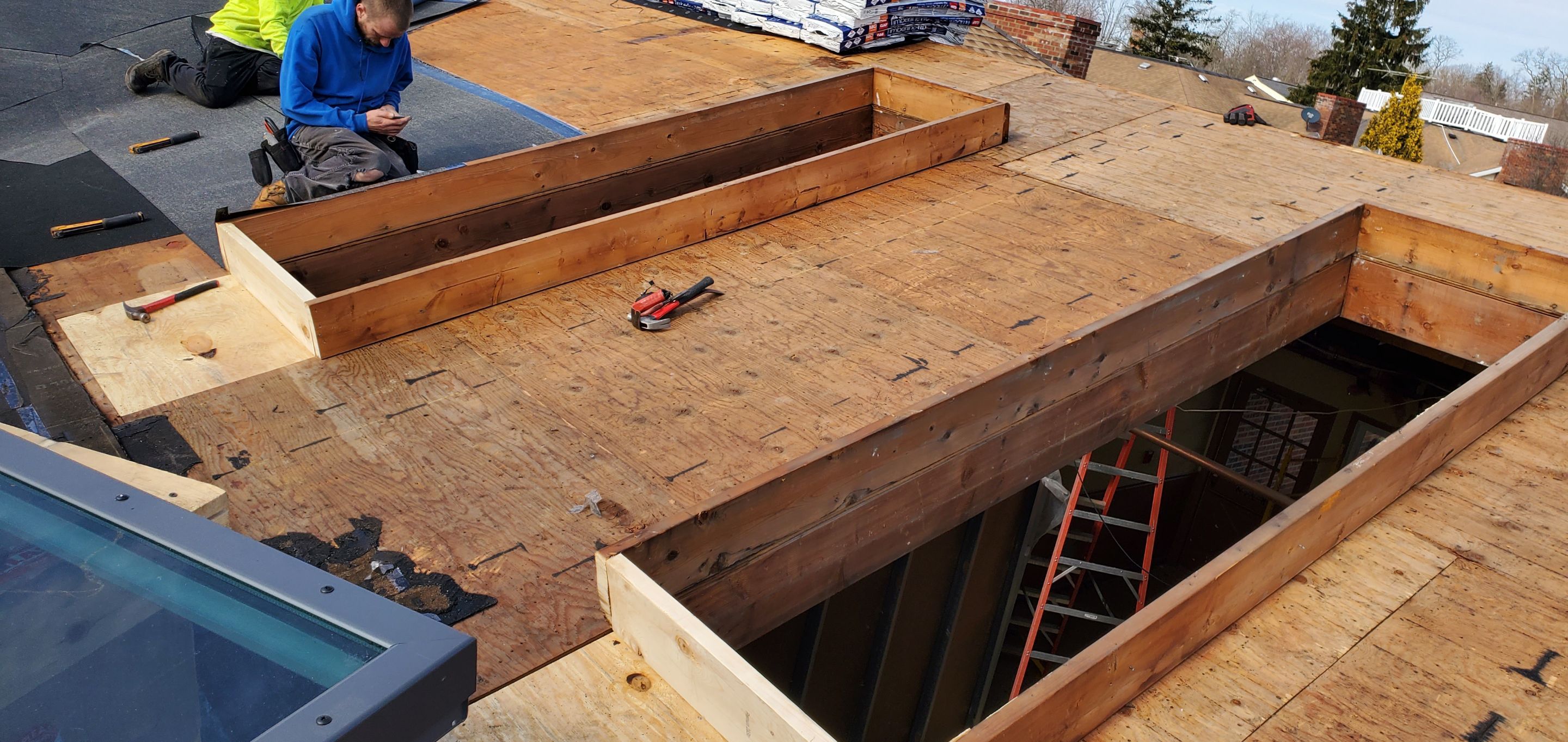 Skylight removal and install  by Absolute Roofing and Construction