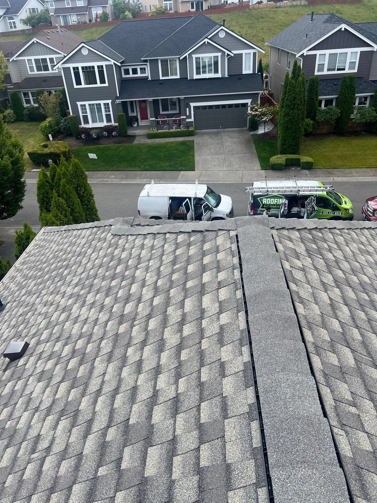 Residential Roofing Installation using GAF UHDZ Shingles by Roofing Formula LLC