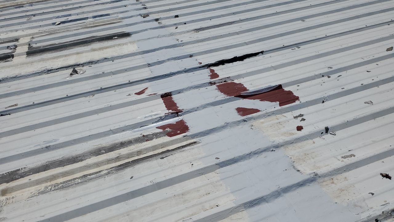 Commercial Roofing Installation using GAF 10 Year Acrylic System by Lighthouse Roofing