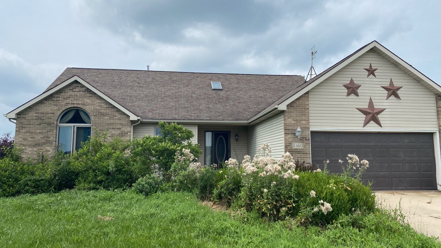 Slate Profile Metal Shingle Roof Replacement After Storm Damage in Columbia City, Indiana by 4Ever Metal Roofing
