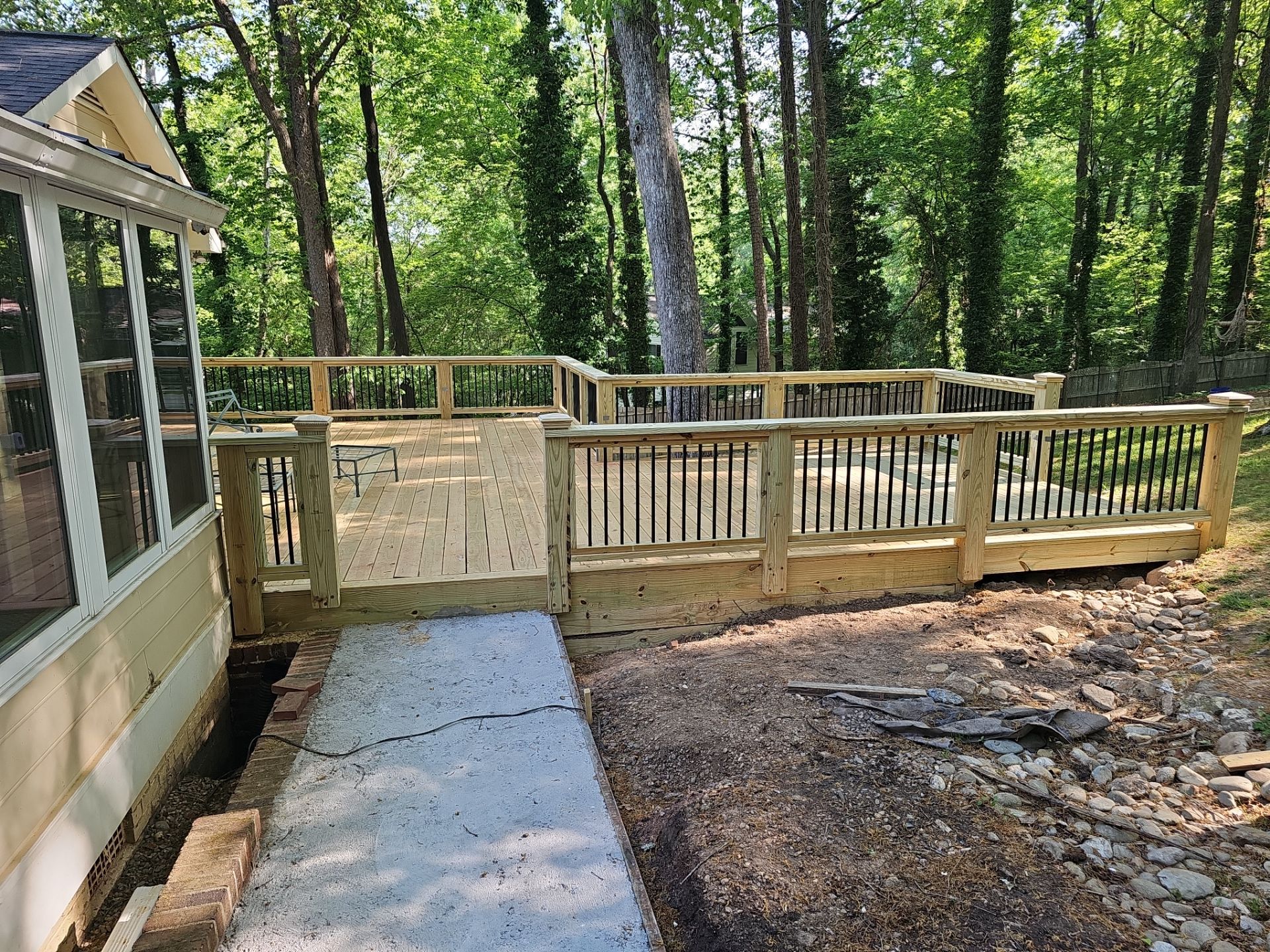 New Deck Construction & Site Improvements by Billy Weatherspoon Contractor