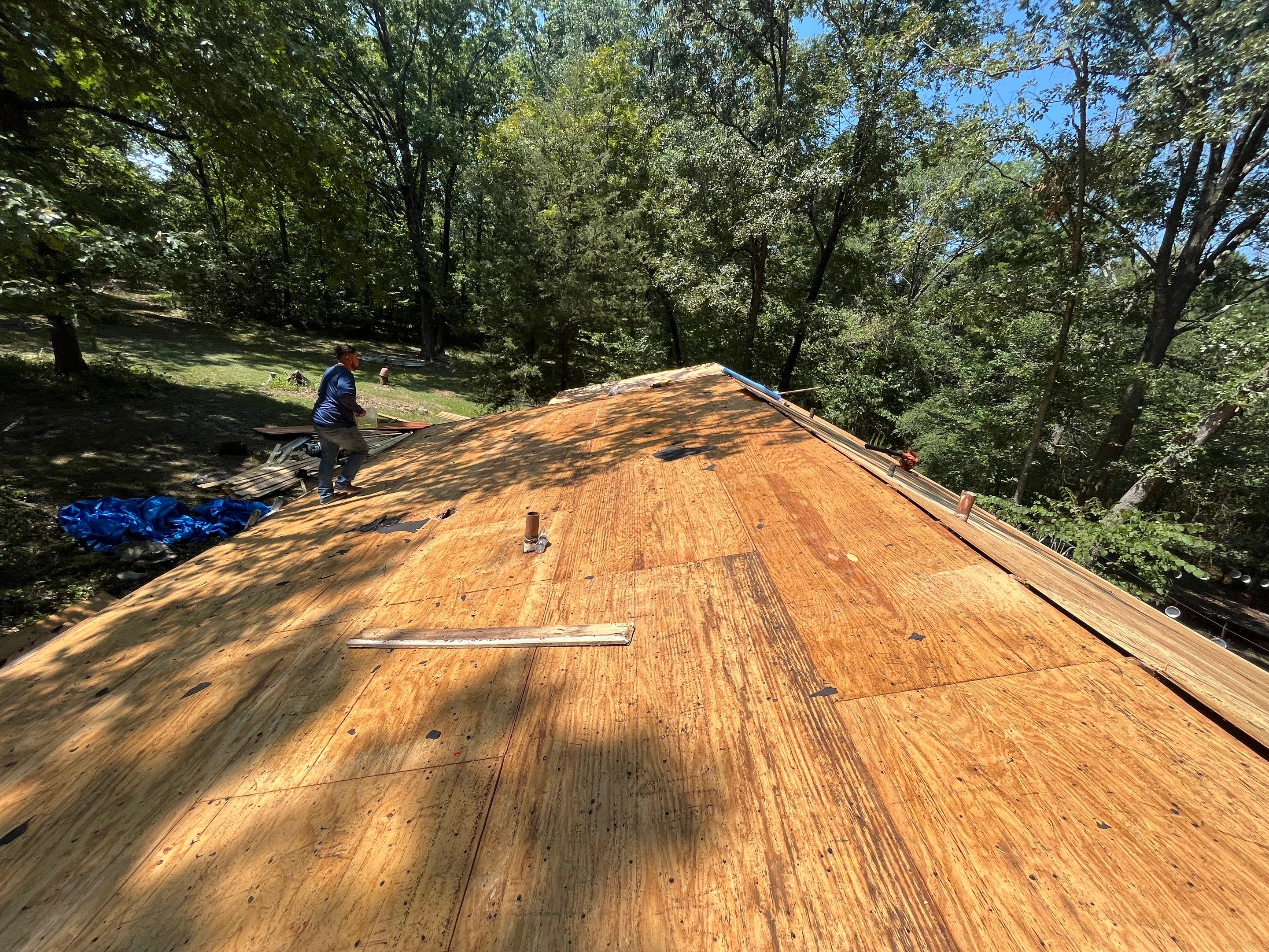 Residential Metal Roof Replacement using Reed's Metals: 29 GA. Colored Residential Panel by Hostetler Roofing