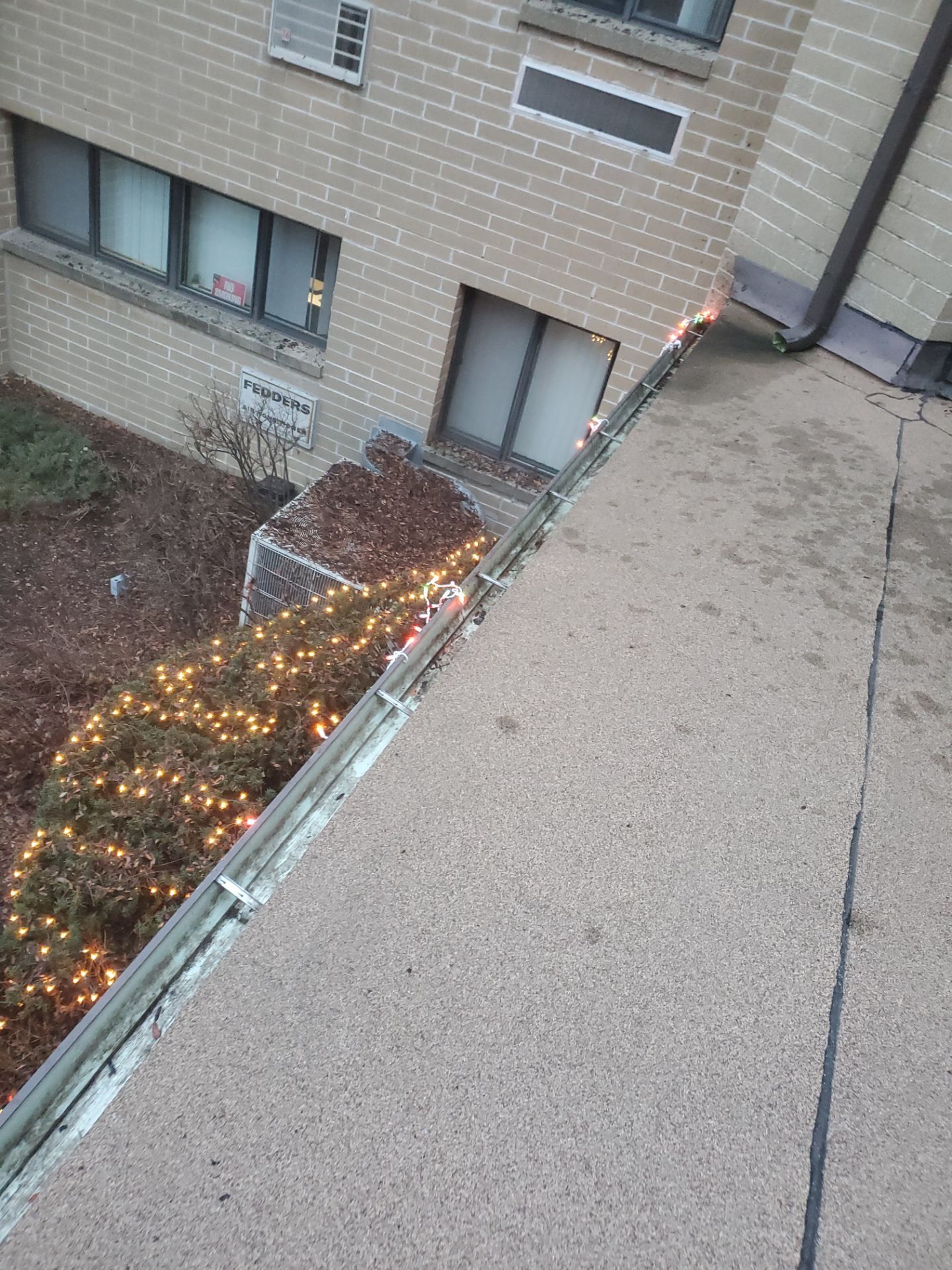 Commercial gutter cleaning West Allis, WI after photo with clean gutters