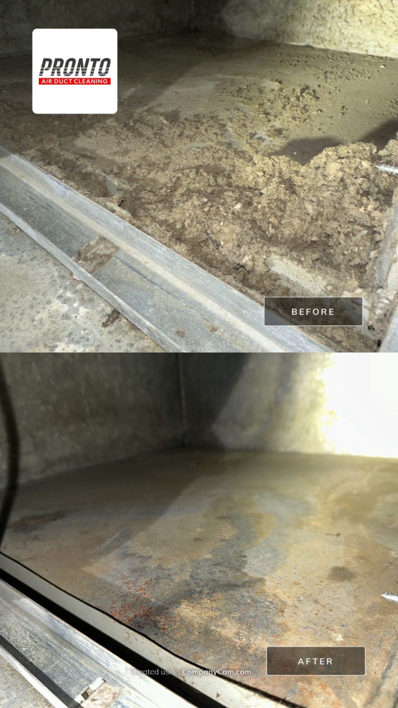 Air duct cleaning using Hypervac by Pronto Air Duct Cleaning