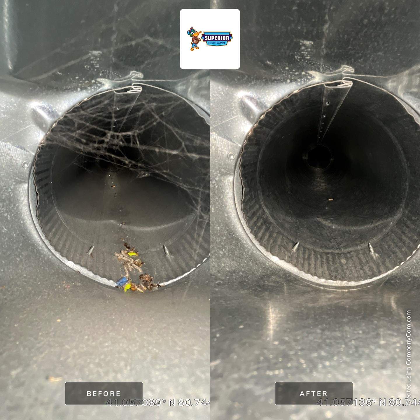 Air Duct Cleaning With a Vacuum Truck in Canfield, OH by Superior Air Duct Cleaning