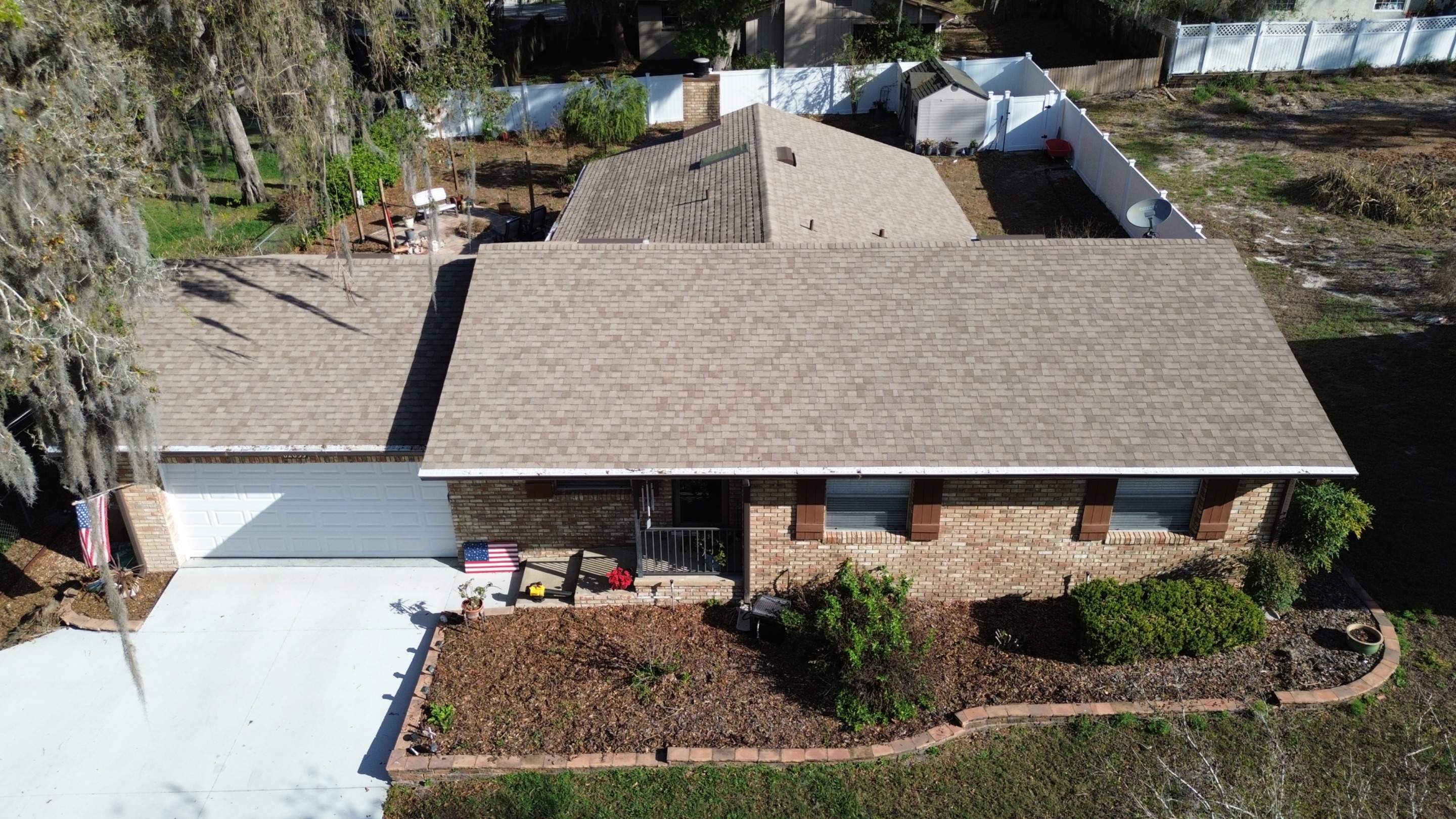 Drone pictures in Fruitland Park FL by Gold Key Roofing