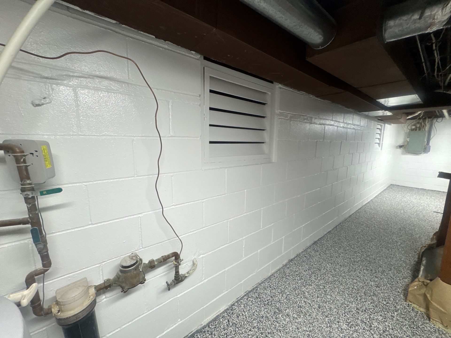 Repaint Walls and Apply Epoxy Flooring by Midwest Paint LLC
