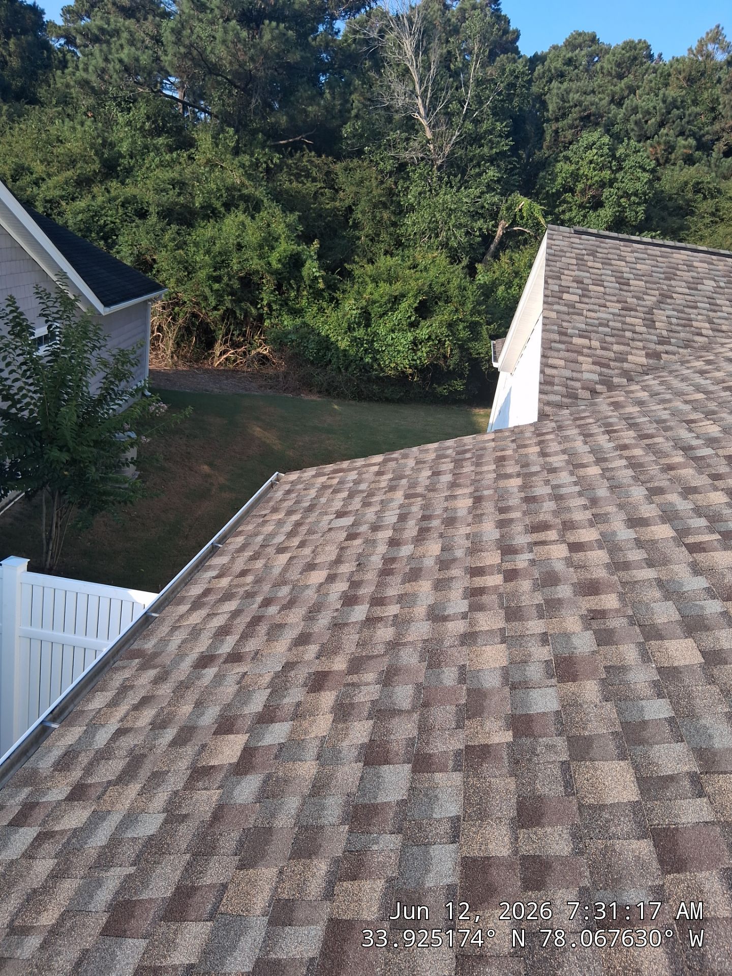 Roof Replacement using CertainTeed Landmark Pro Max Def Weathered Wood in Southport, NC by RGR Roofing Company by RGR Construction and Roofing, LLC
