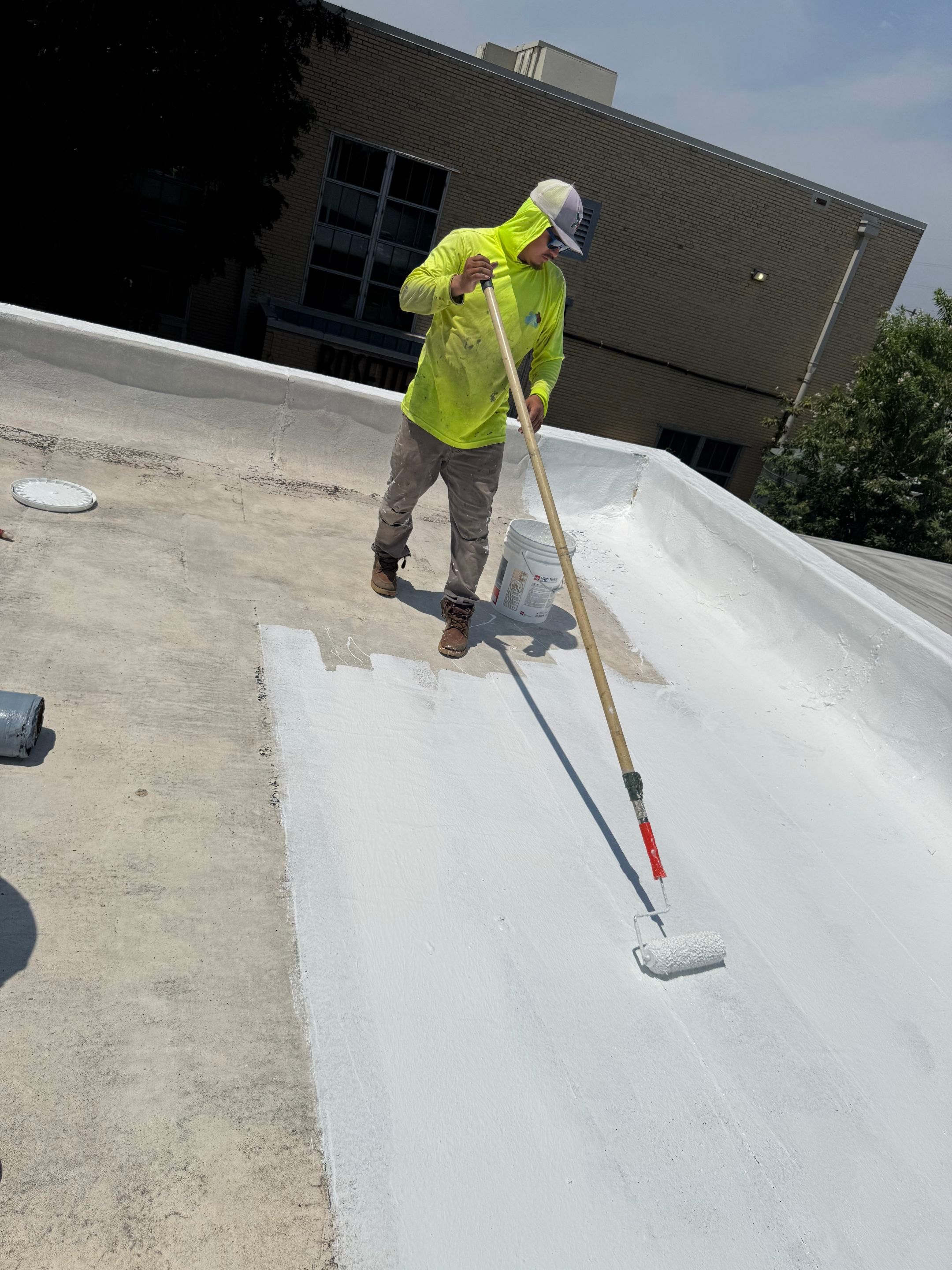 Commercial Flat Roof Coating and Restoration in Austin by RoofsOnly.com