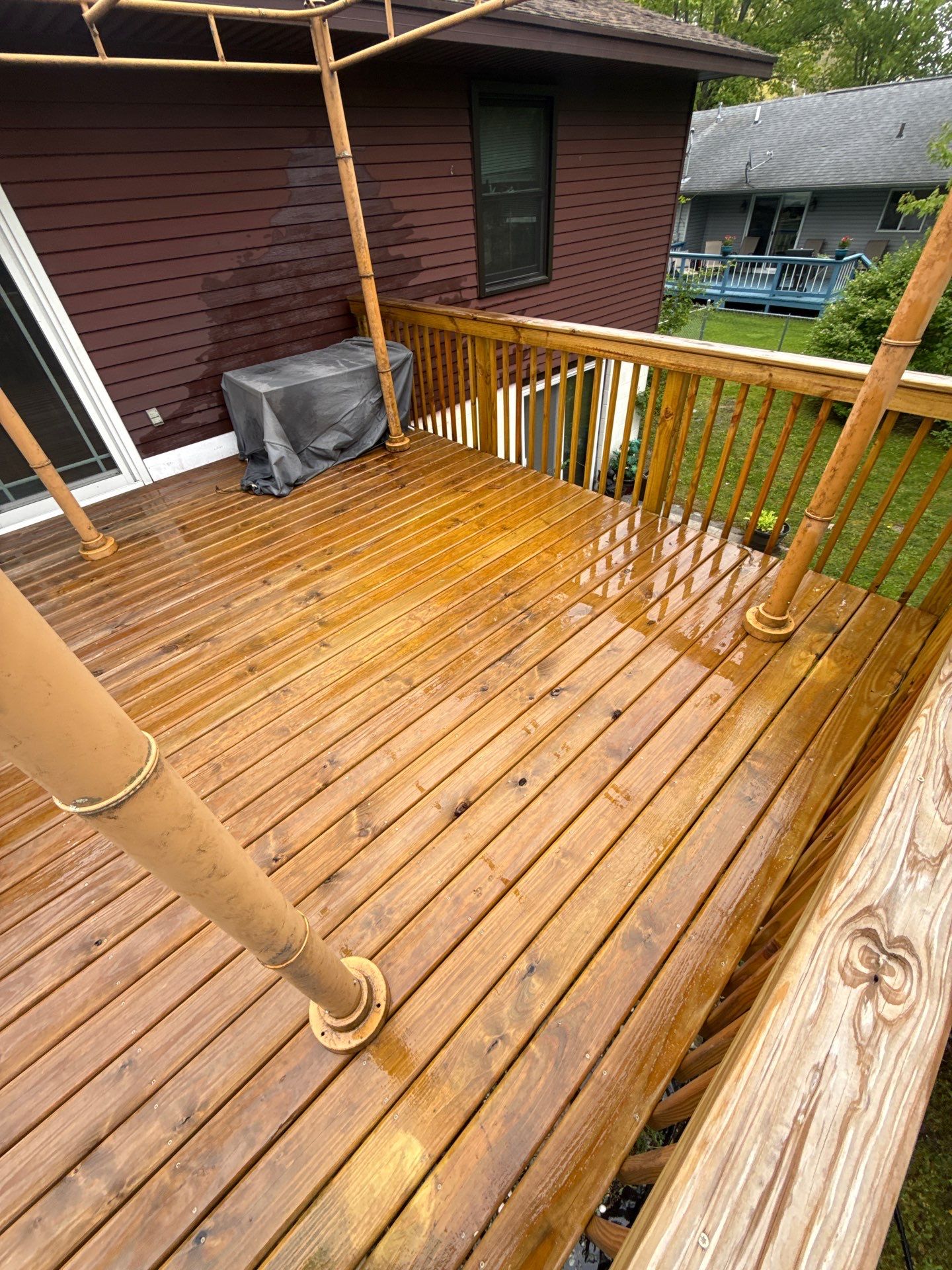 Deck Staining Project Completed in Muskegon, Michigan 49444 by Gordon Painting