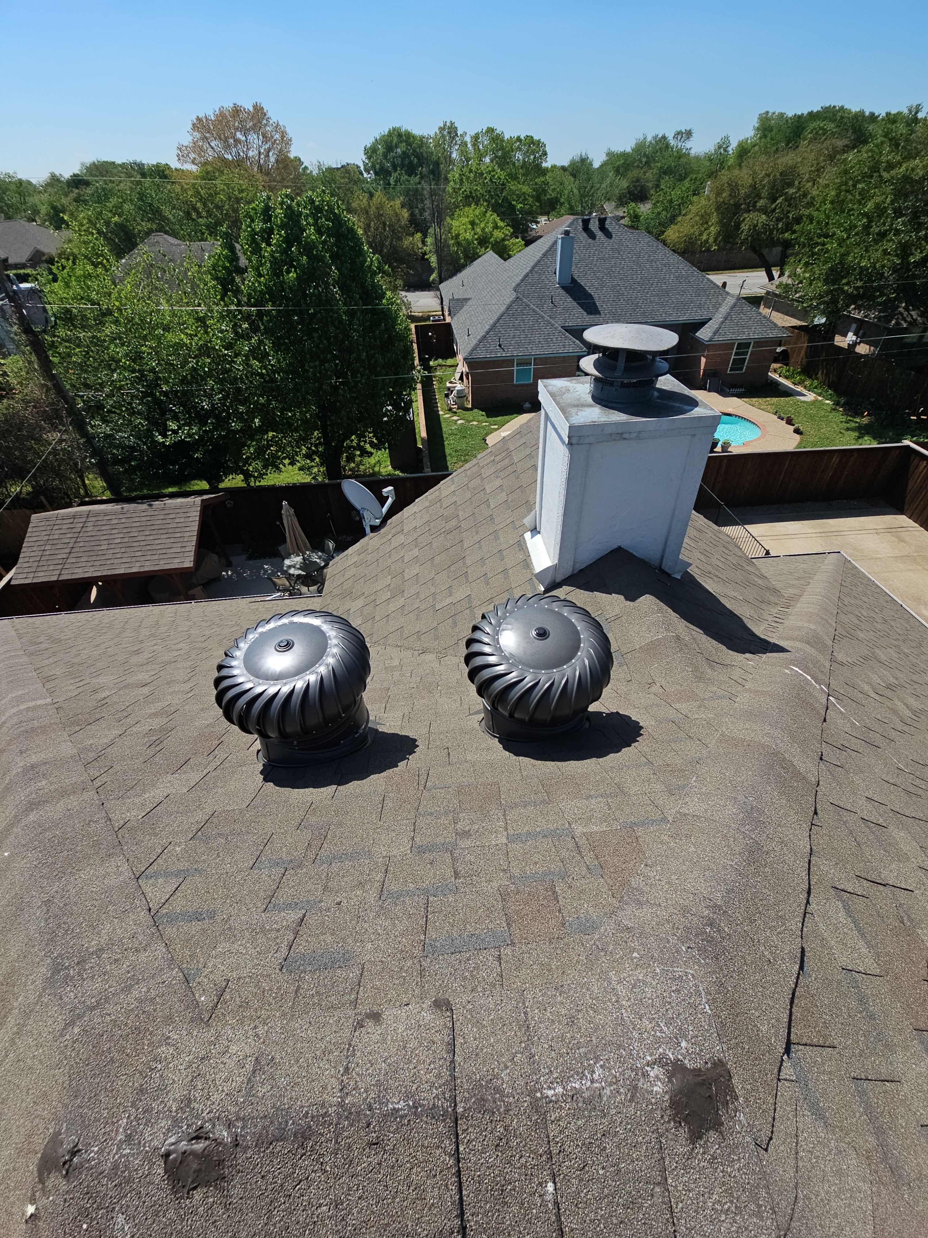 Roof Repair & Ventilation Upgrade in North Richland Hills, TX by road roofing llc