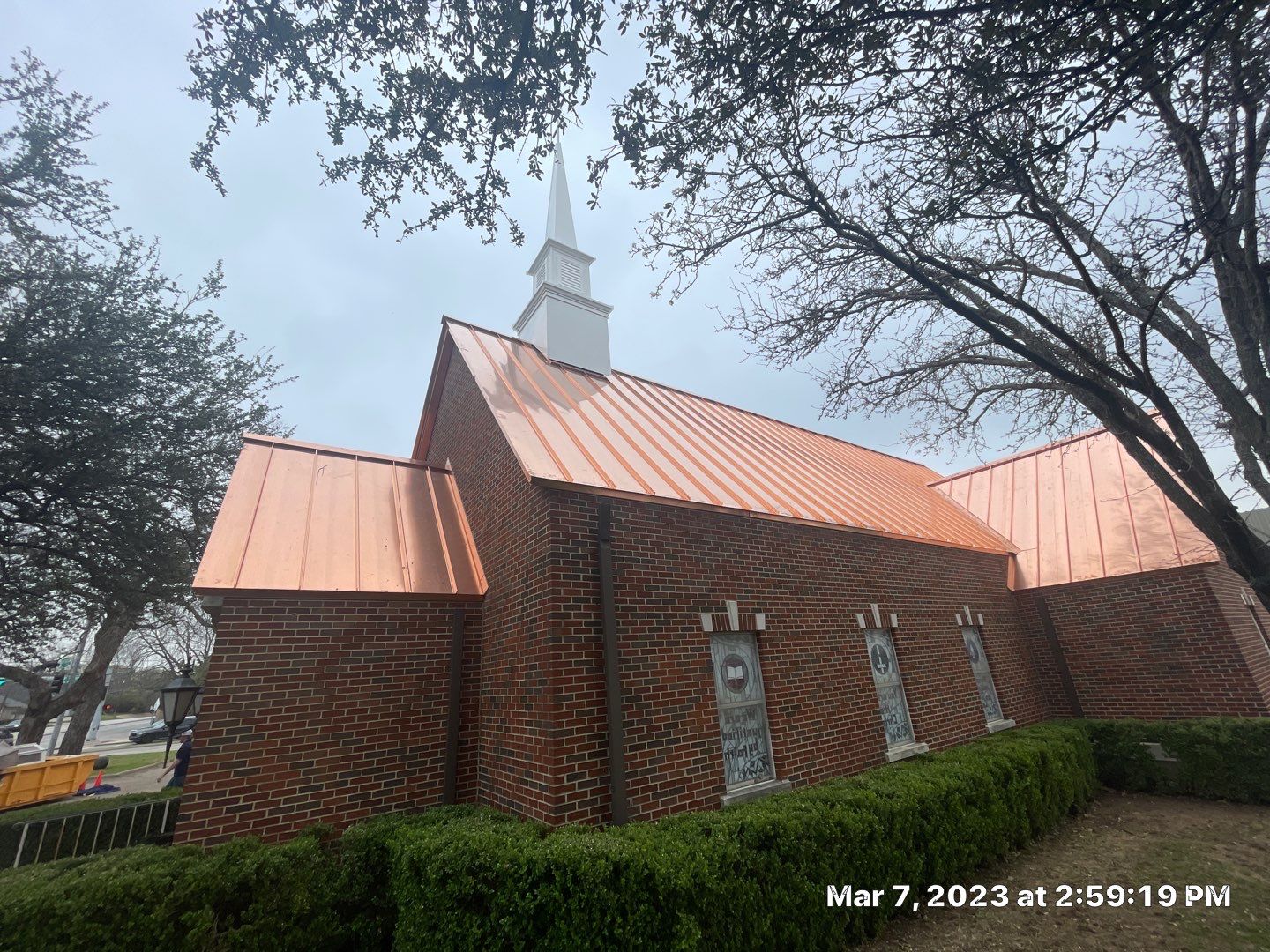 Custom Copper Standing Seam Roofing System  by Springtree Restoration 