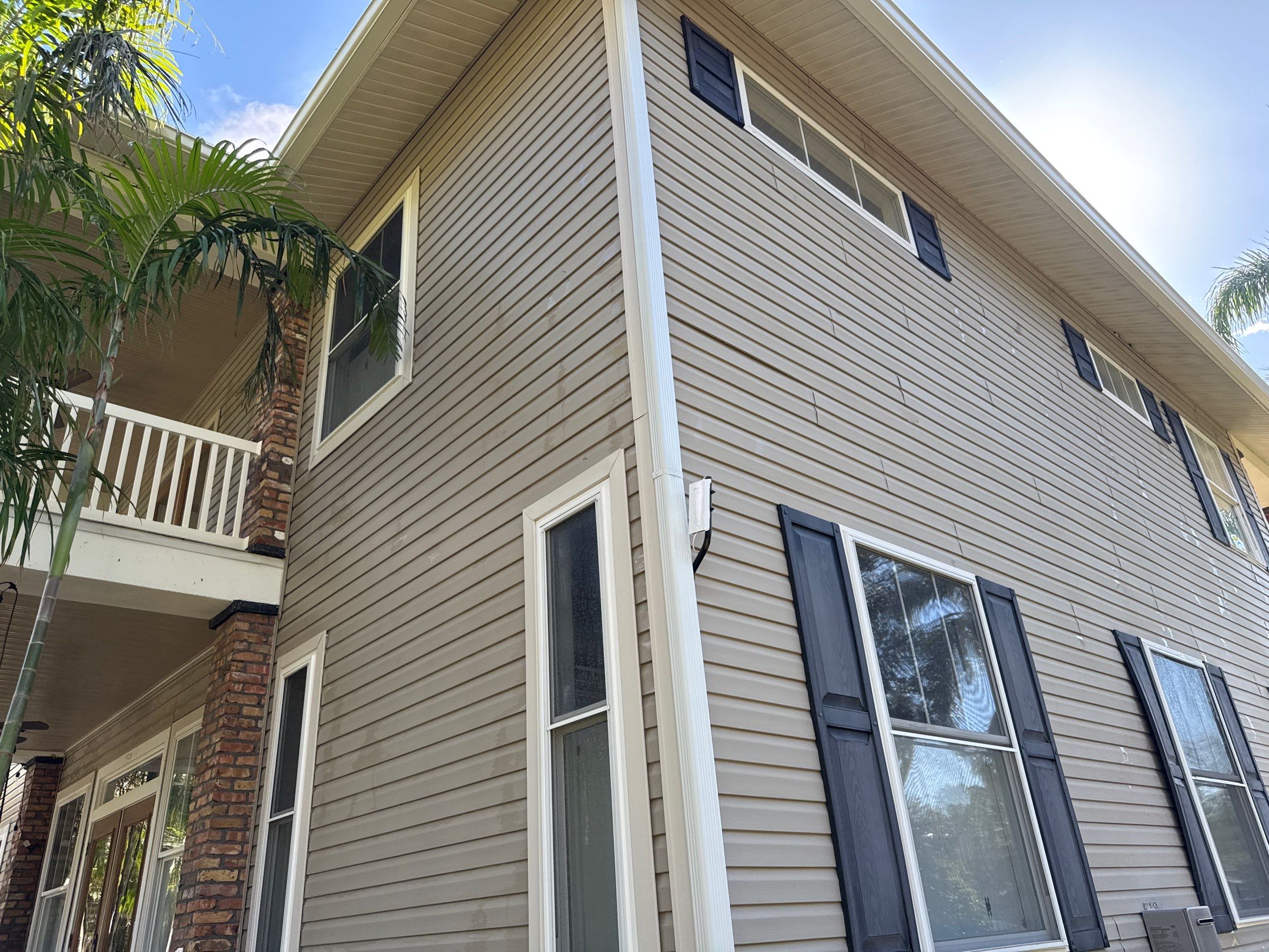 2-Story House Wash and Garage Pressure Washing in Palmetto, FL by Sunshine AquaWash