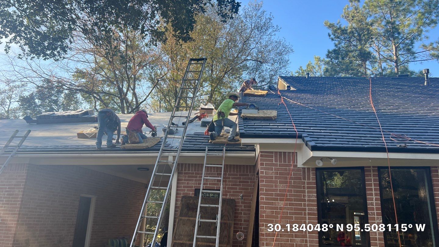 Residential Roof Replacement using Davinci Province Slate Shingles by Elite Roofing LLC