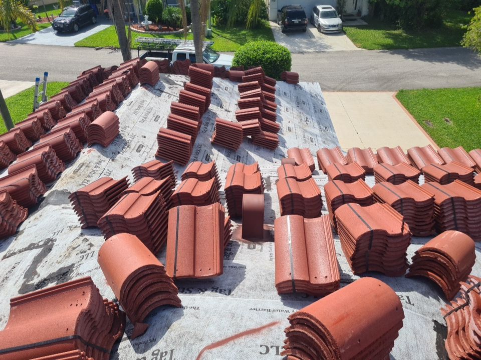 Residential Roofing Installation using Eagle Roofing Tile by BLUES BROTHERS ROOFING