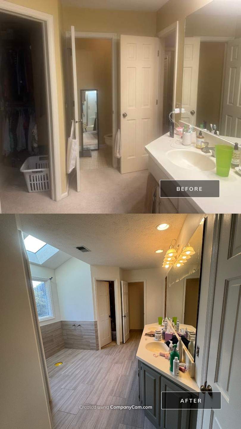 West Omaha Spa-Style Primary Bath Refresh by Bennett Design + Build