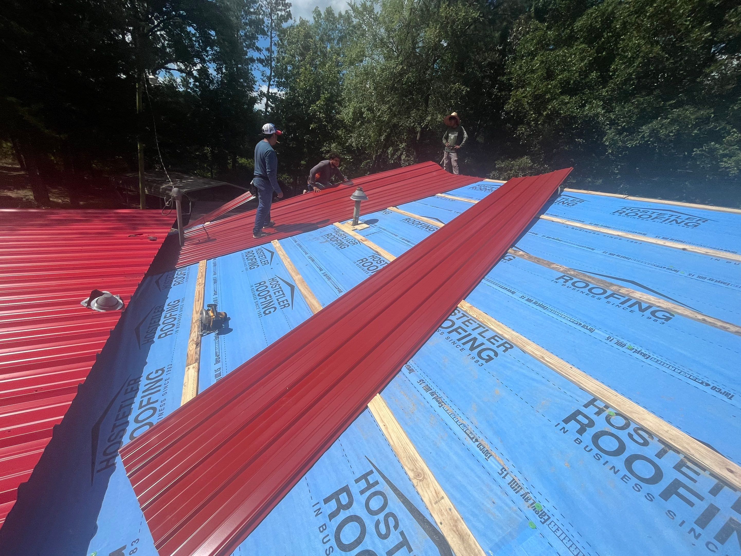 Residential Metal Roof Replacement using Reed's Metals by Hostetler Roofing